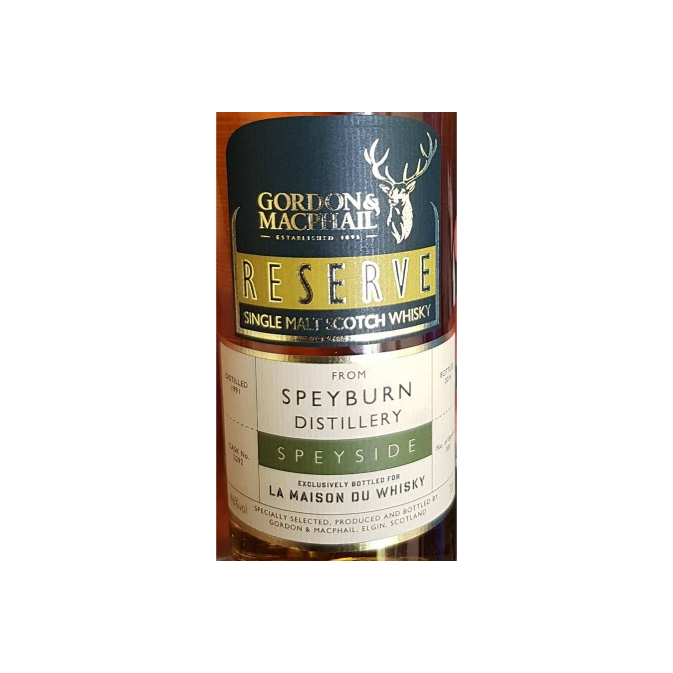 Spey Reserve 1991 23 Years Single Malt Whisky 2