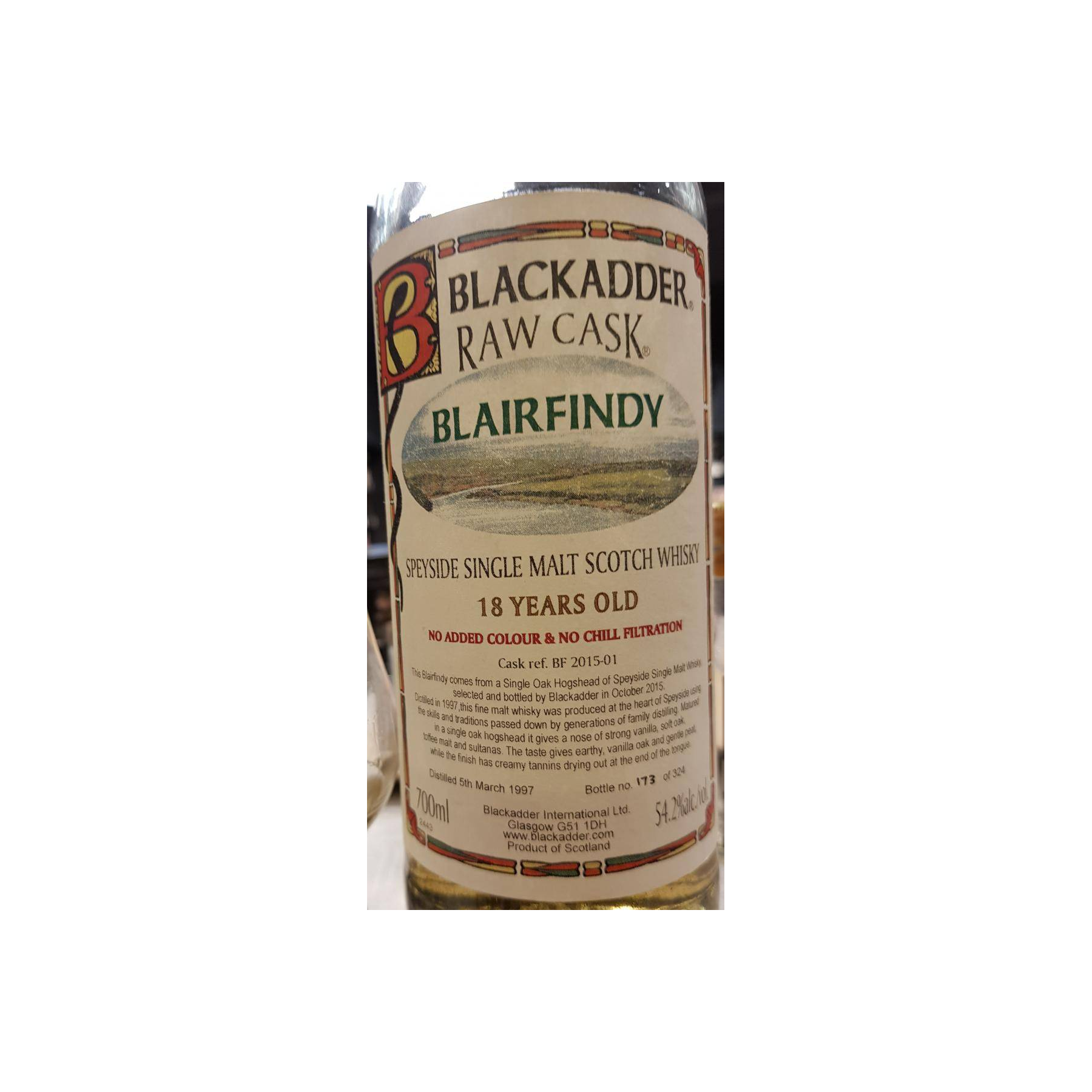 Blackadder Raw Cask 1997 18 Years Single Malt Whisky