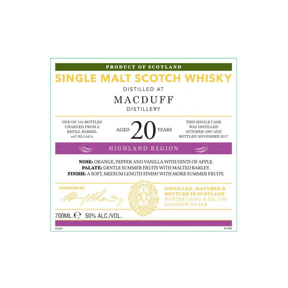Macduff Old Malt Cask 1997 20 Years Single Malt Whisky 3