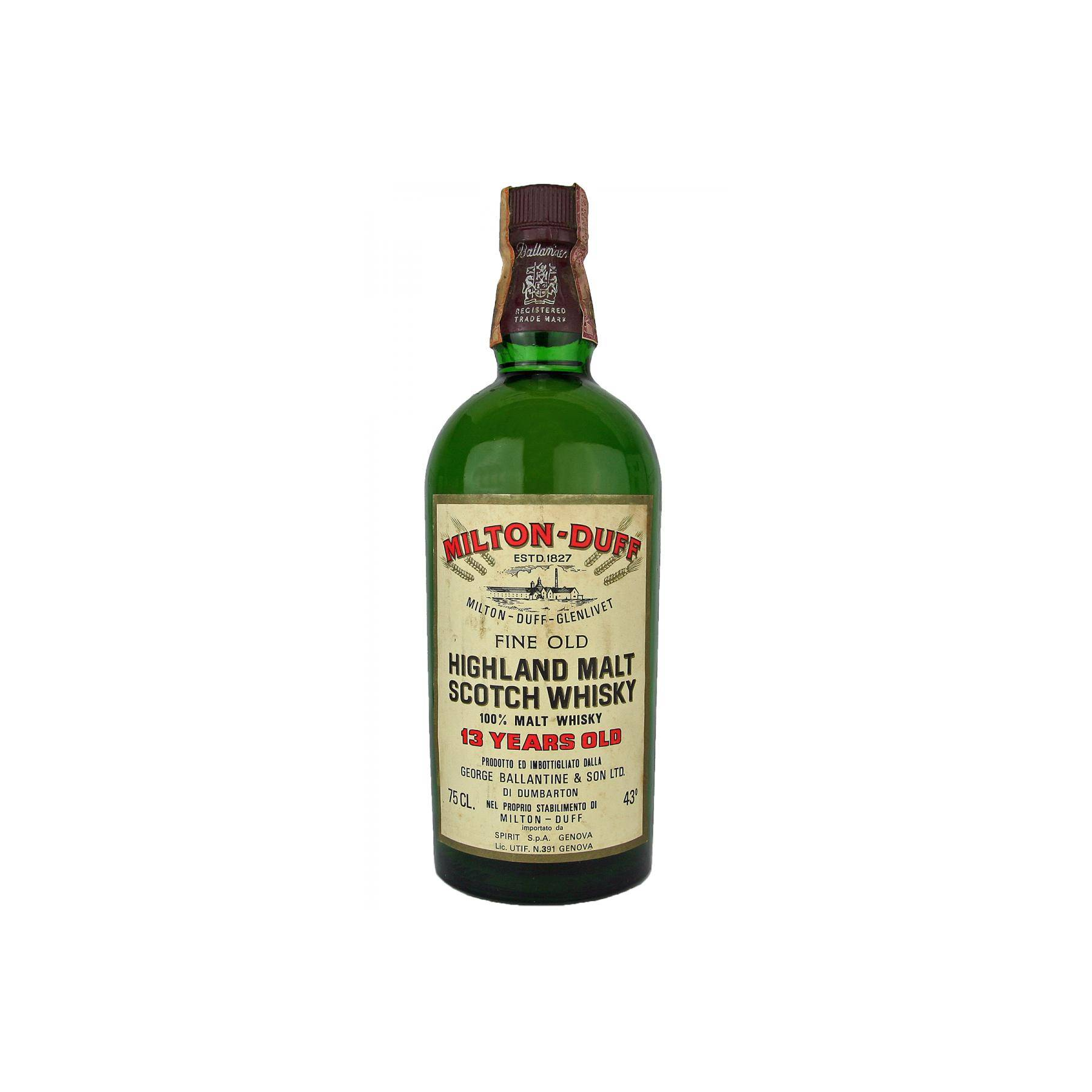 Miltonduff 13 Years Single Malt Whisky
