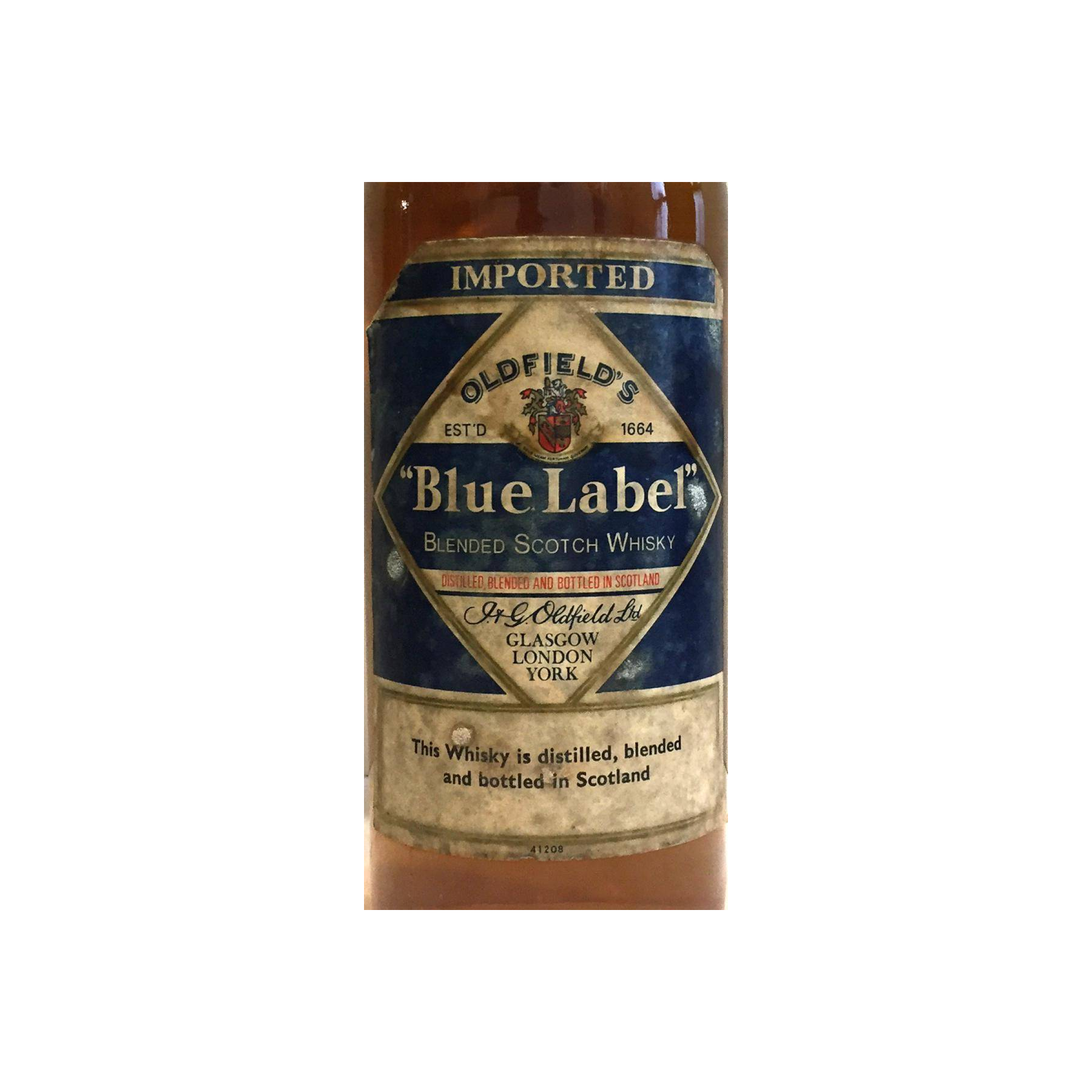 Oldfield's Blue Label Blended Scotch Whisky J&GO