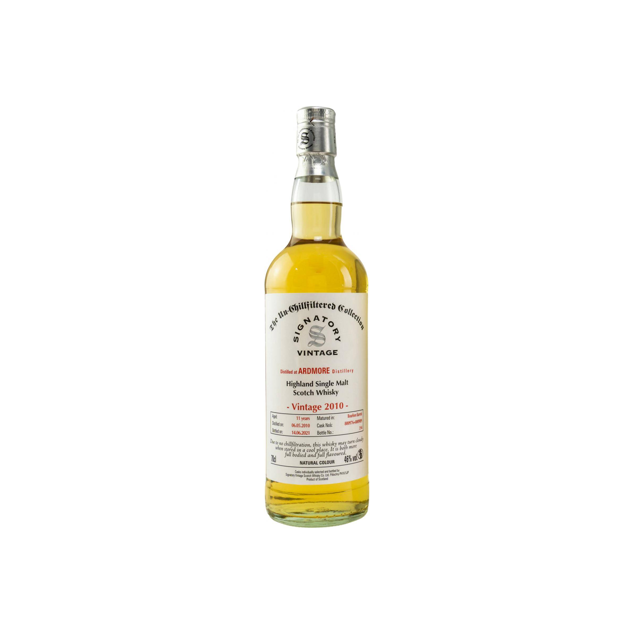 Ardmore The Un-Chillfiltered Collection 2010 11 Years Single Malt Whisky