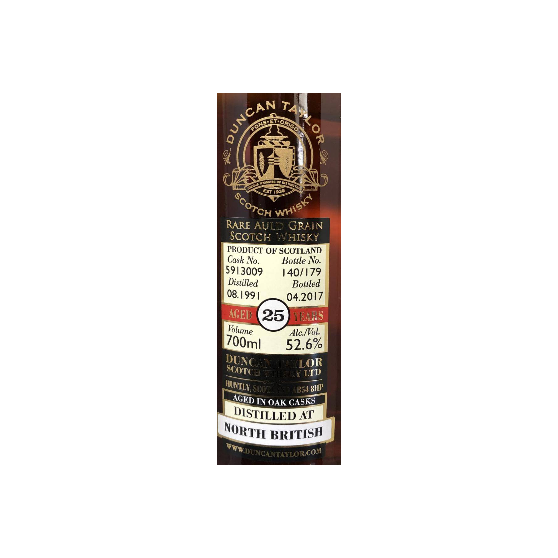 North British 1991 25 Years Single Grain Whisky 2