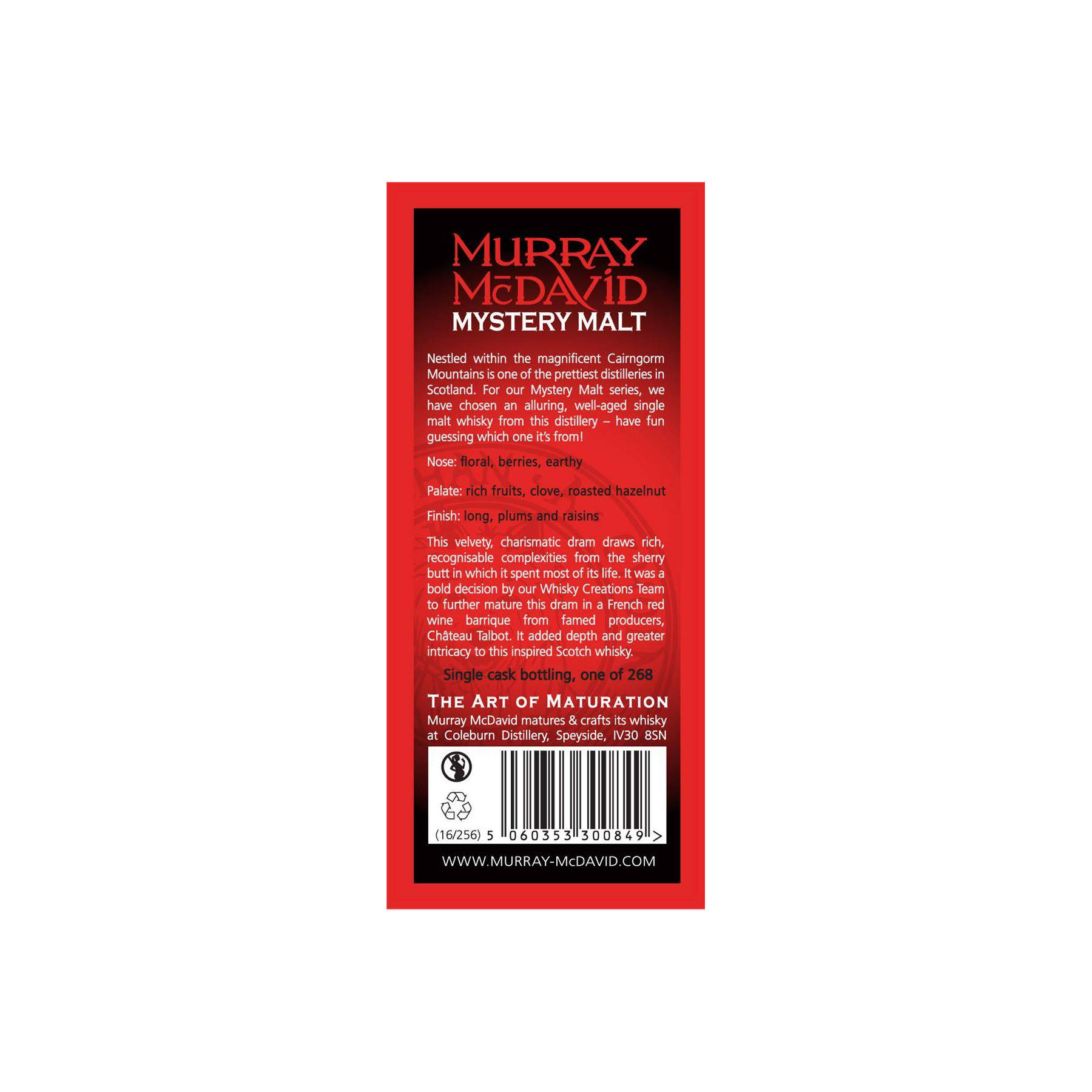 Murray McDavid 1996 20 Years Single Malt Whisky 3