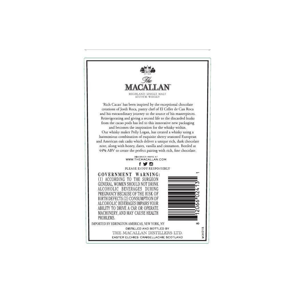 The Macallan Single Malt Whisky 3