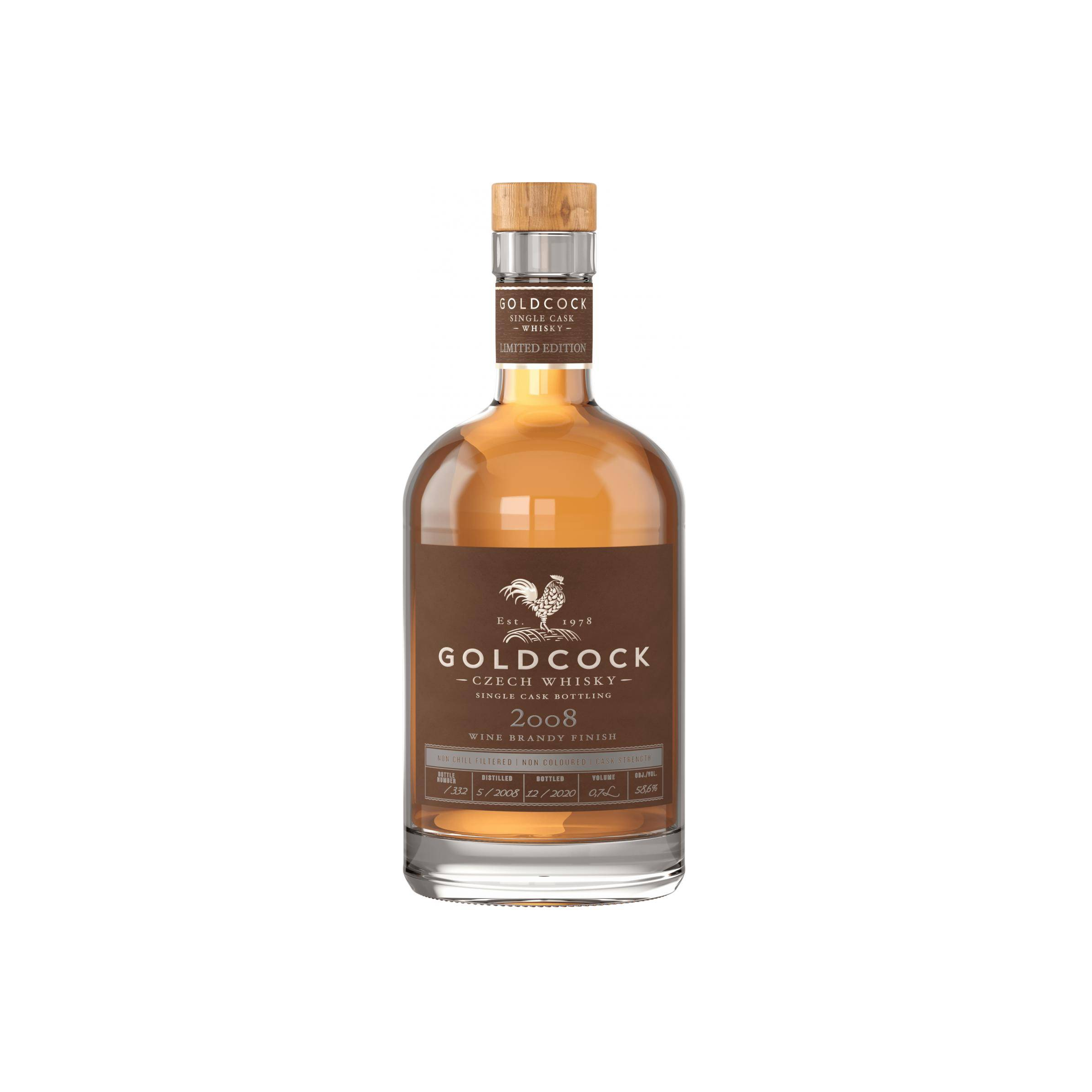 Gold Cock Single Cask 2008 12 Years Single Malt Whisky