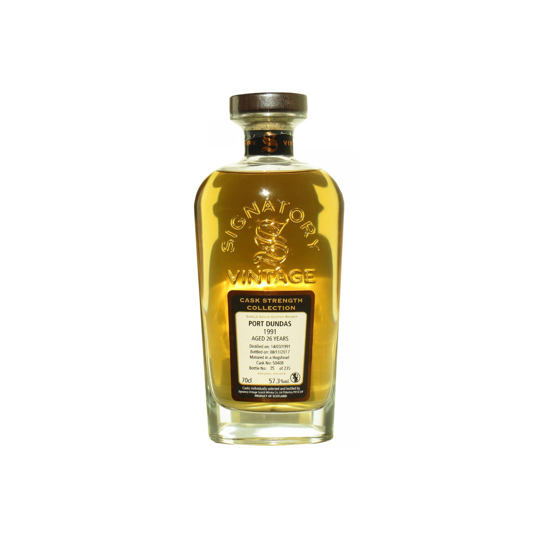Port Dundas Cask Strength Collection 1991 26 Years Single Grain Whisky