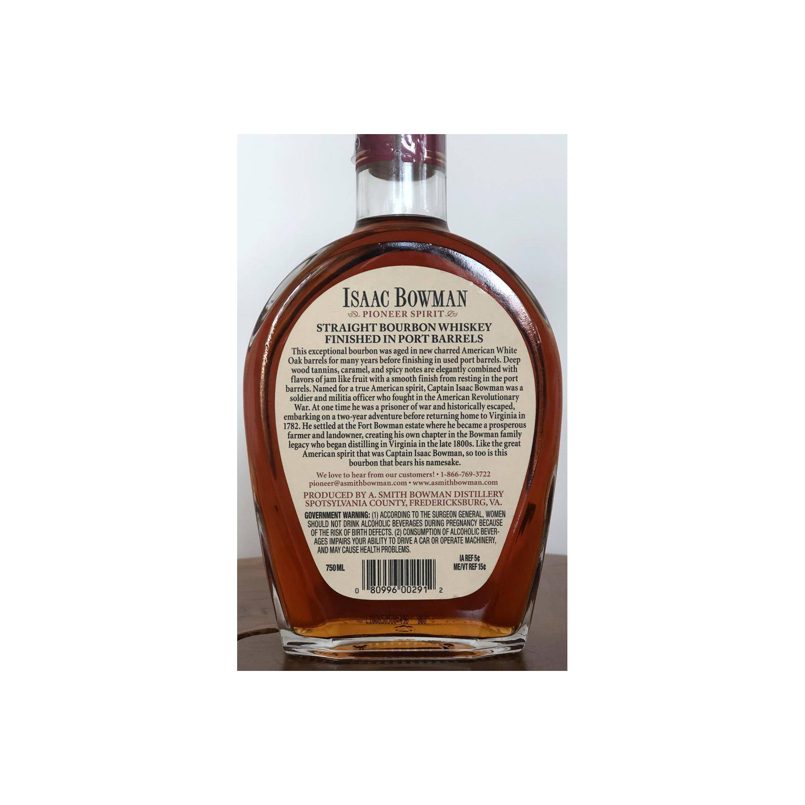 Isaac Bowman Straight Bourbon Whiskey 2