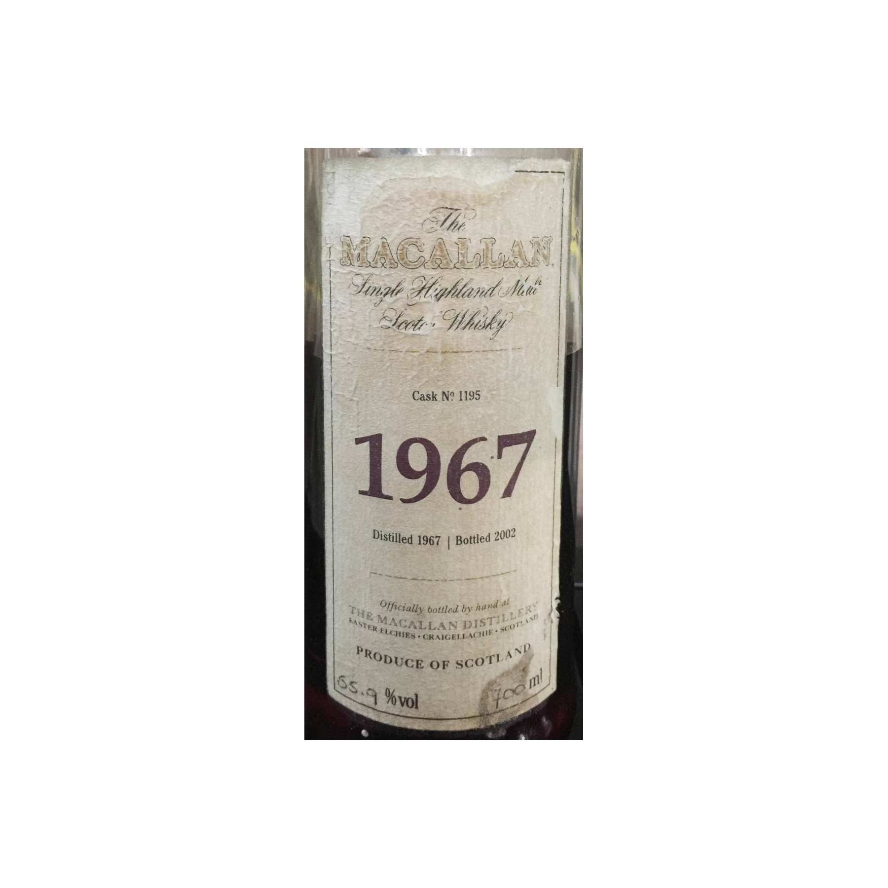 The Macallan 1967 35 Years Single Malt Whisky