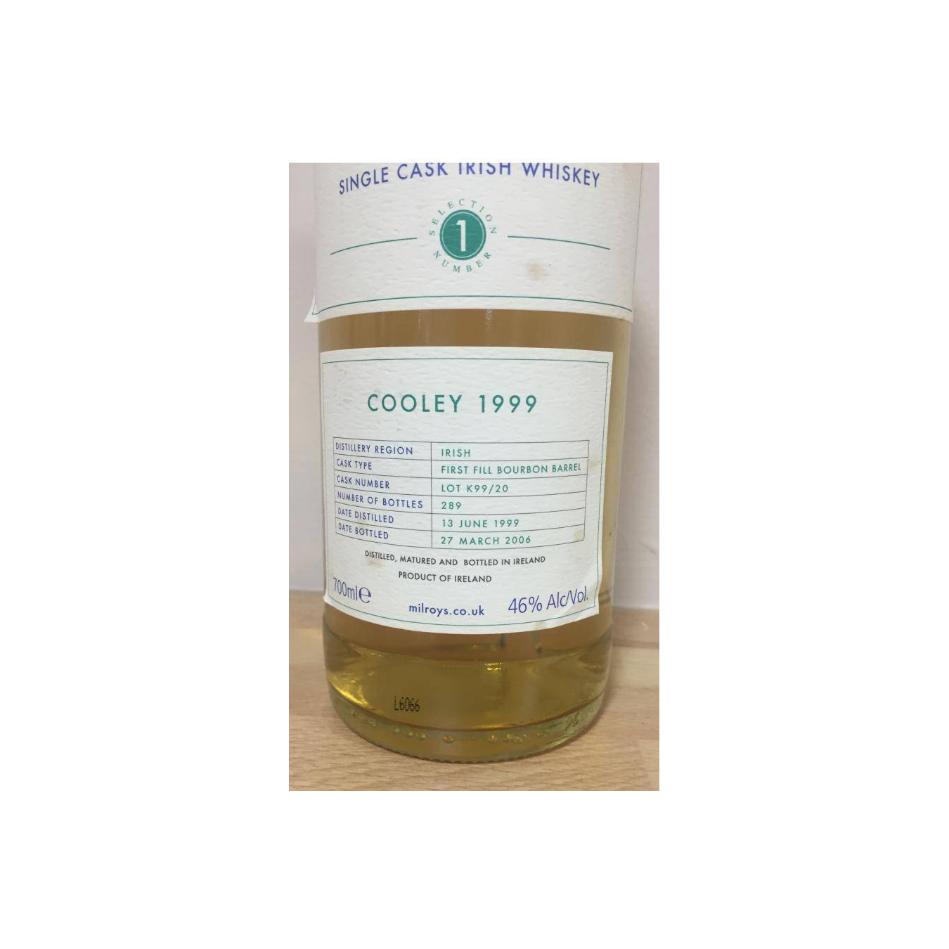 The Scotch Malt Whisky Society 1999 6 Years Single Malt Whisky 2