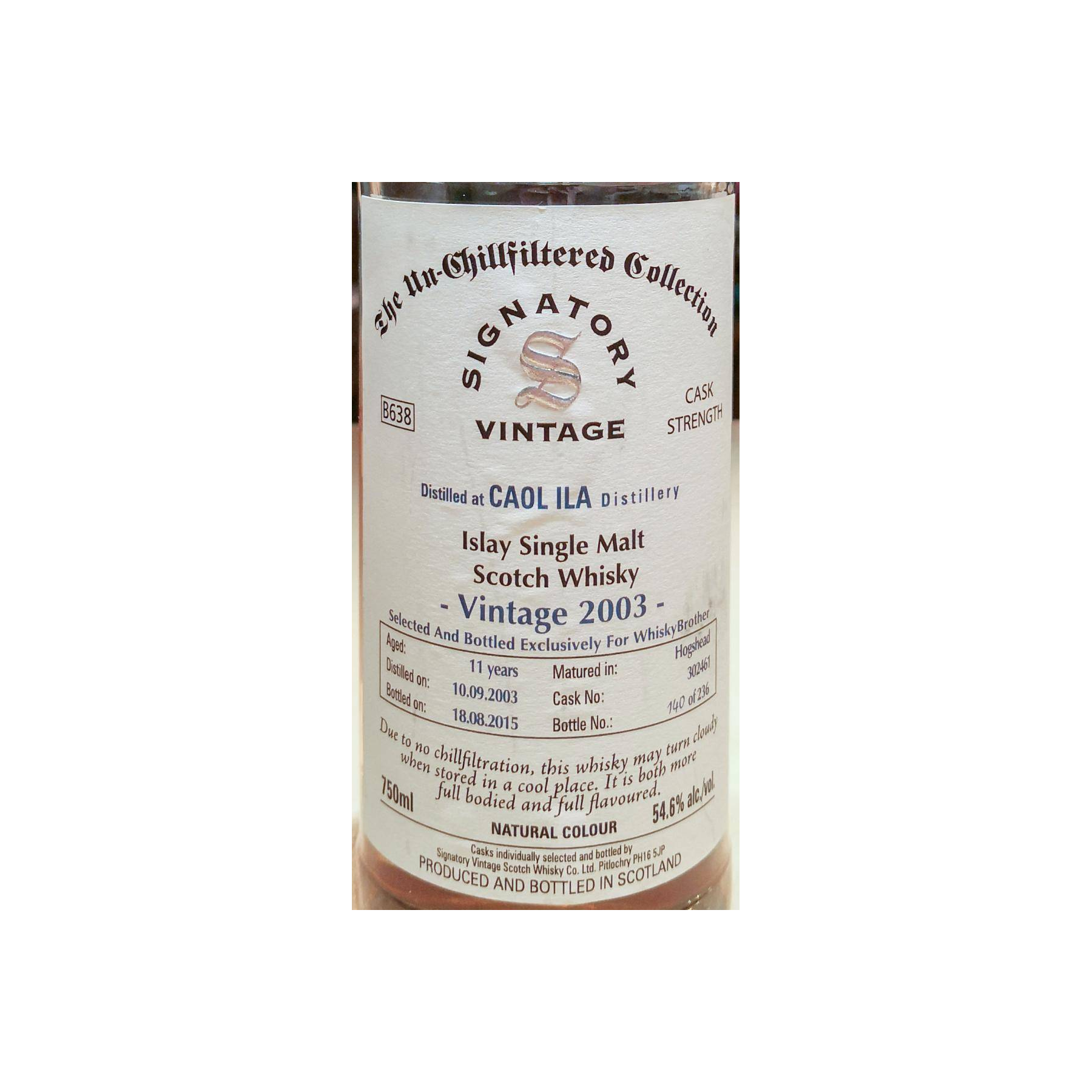 Caol Ila The Un-Chillfiltered Collection 2003 11 Years Single Malt Whisky