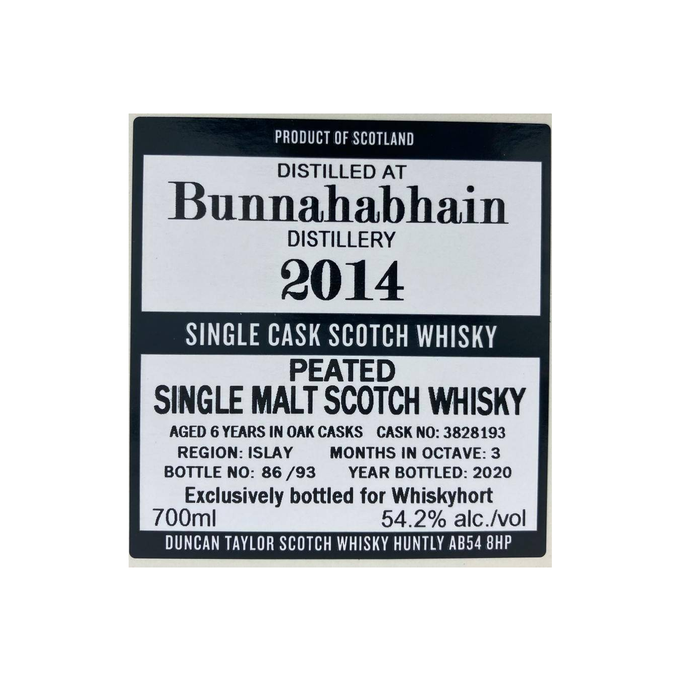 Bunnahabhain 2014 6 Years Single Malt Whisky 2