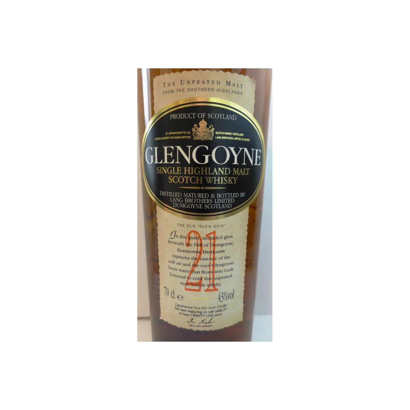 Glengoyne 21 Years Single Malt Whisky 3
