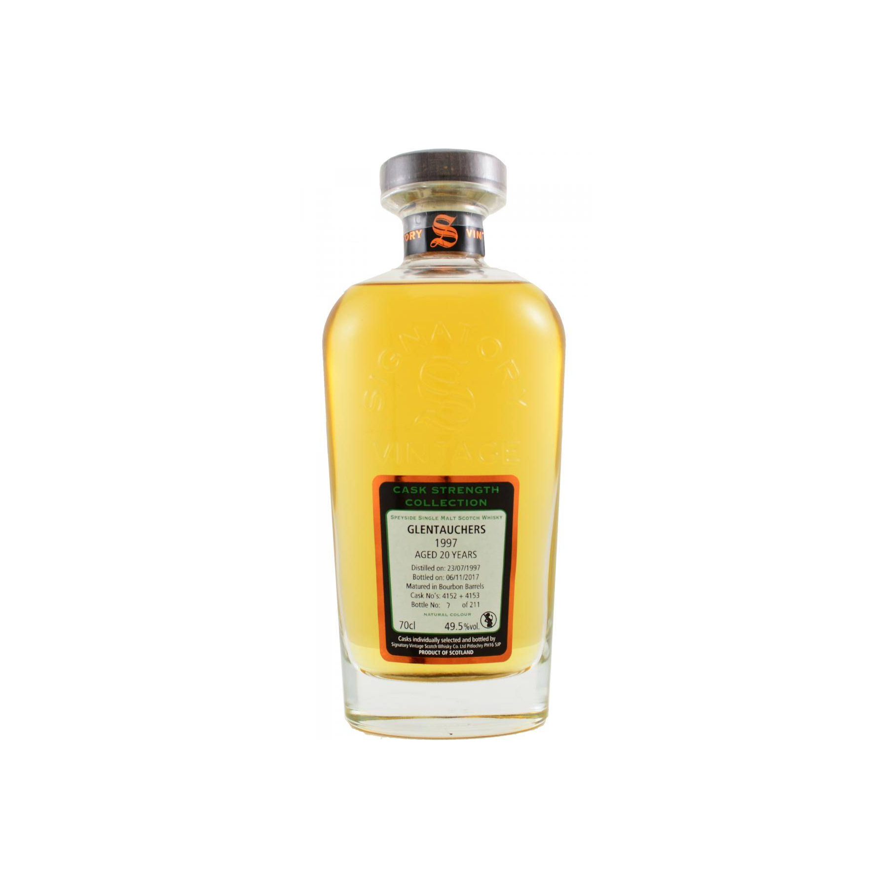 Glentauchers Cask Strength Collection 1997 20 Years Single Malt Whisky