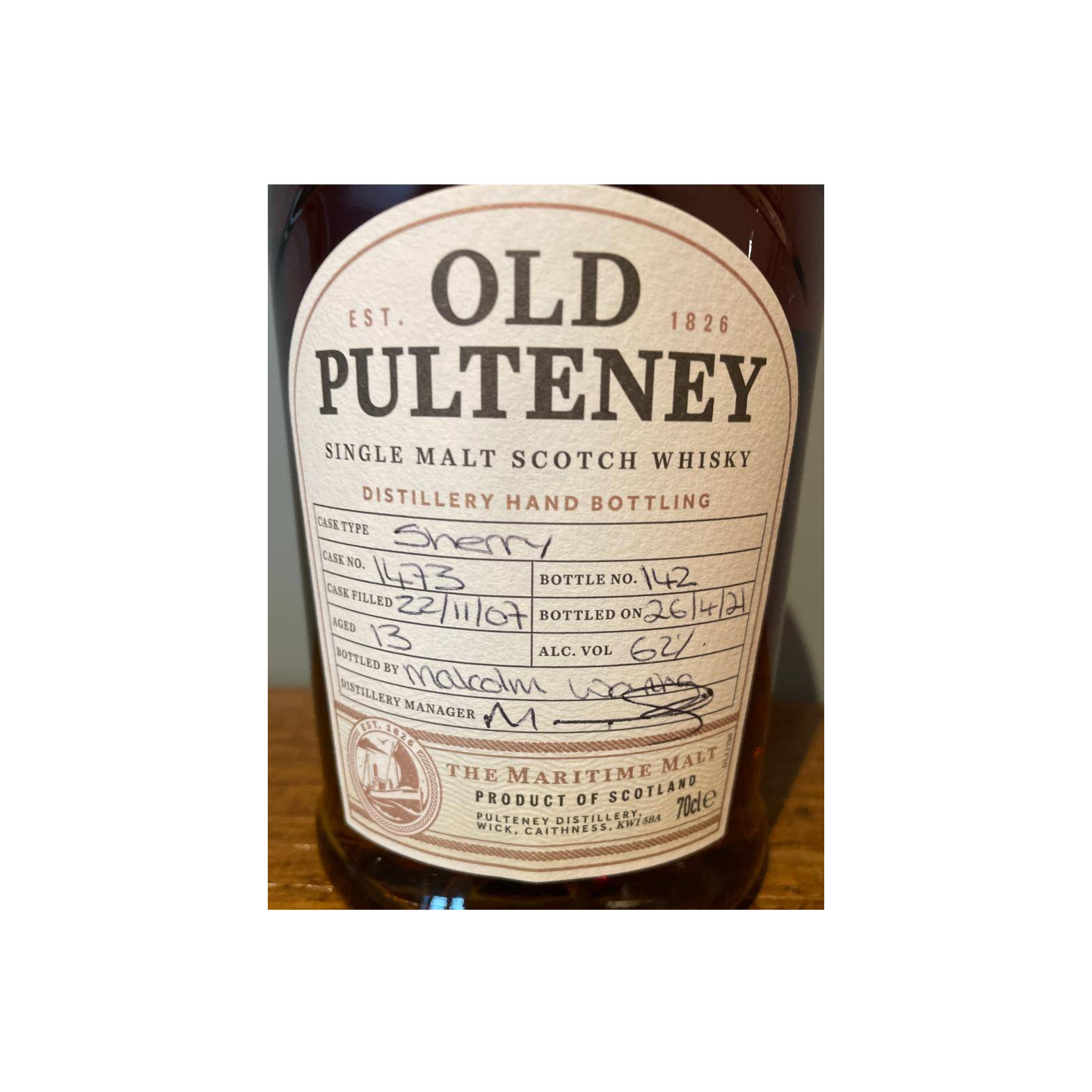 Old Pulteney 2007 13 Years Single Malt Whisky 2