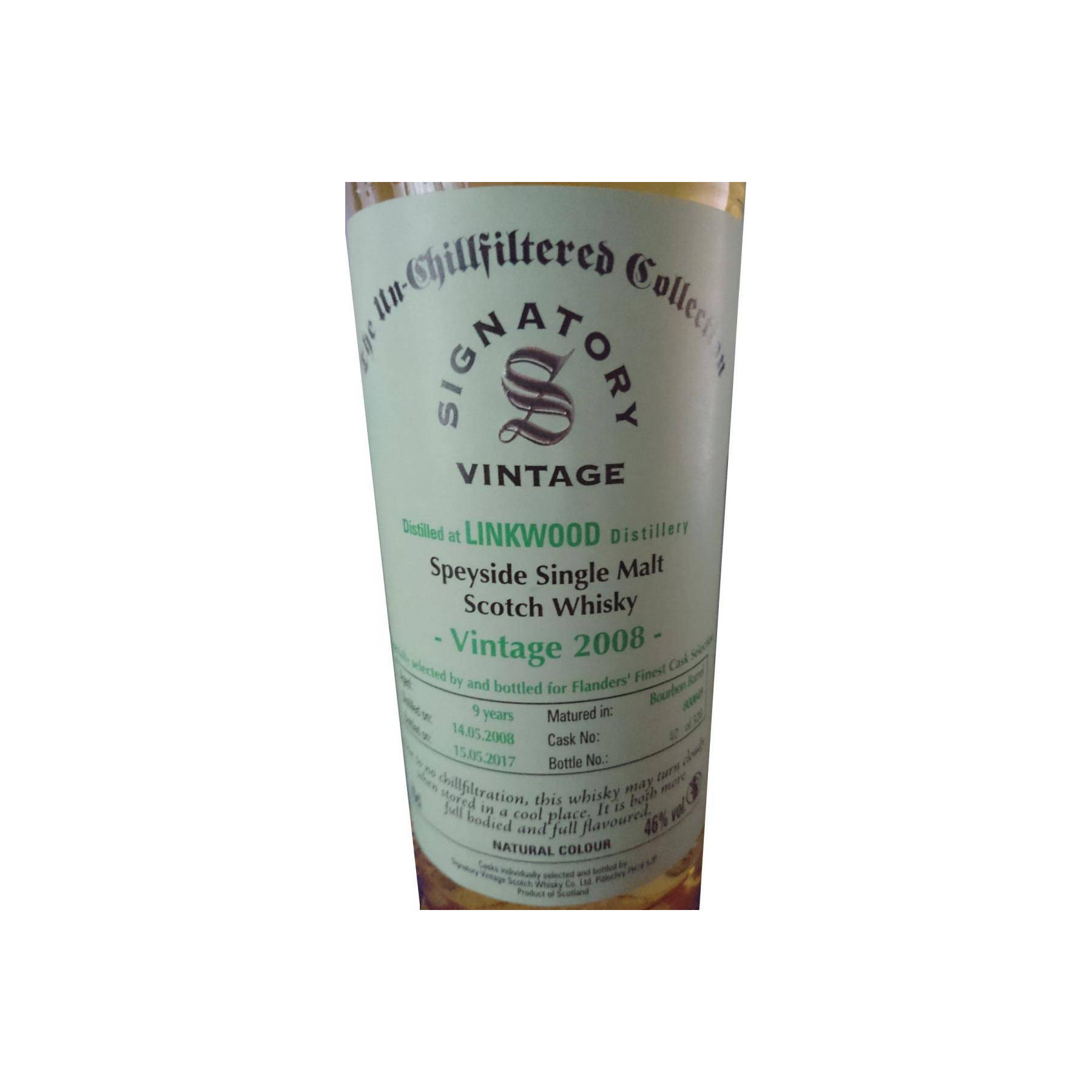 Linkwood The Un-Chillfiltered Collection 2008 9 Years Single Malt Whisky 2