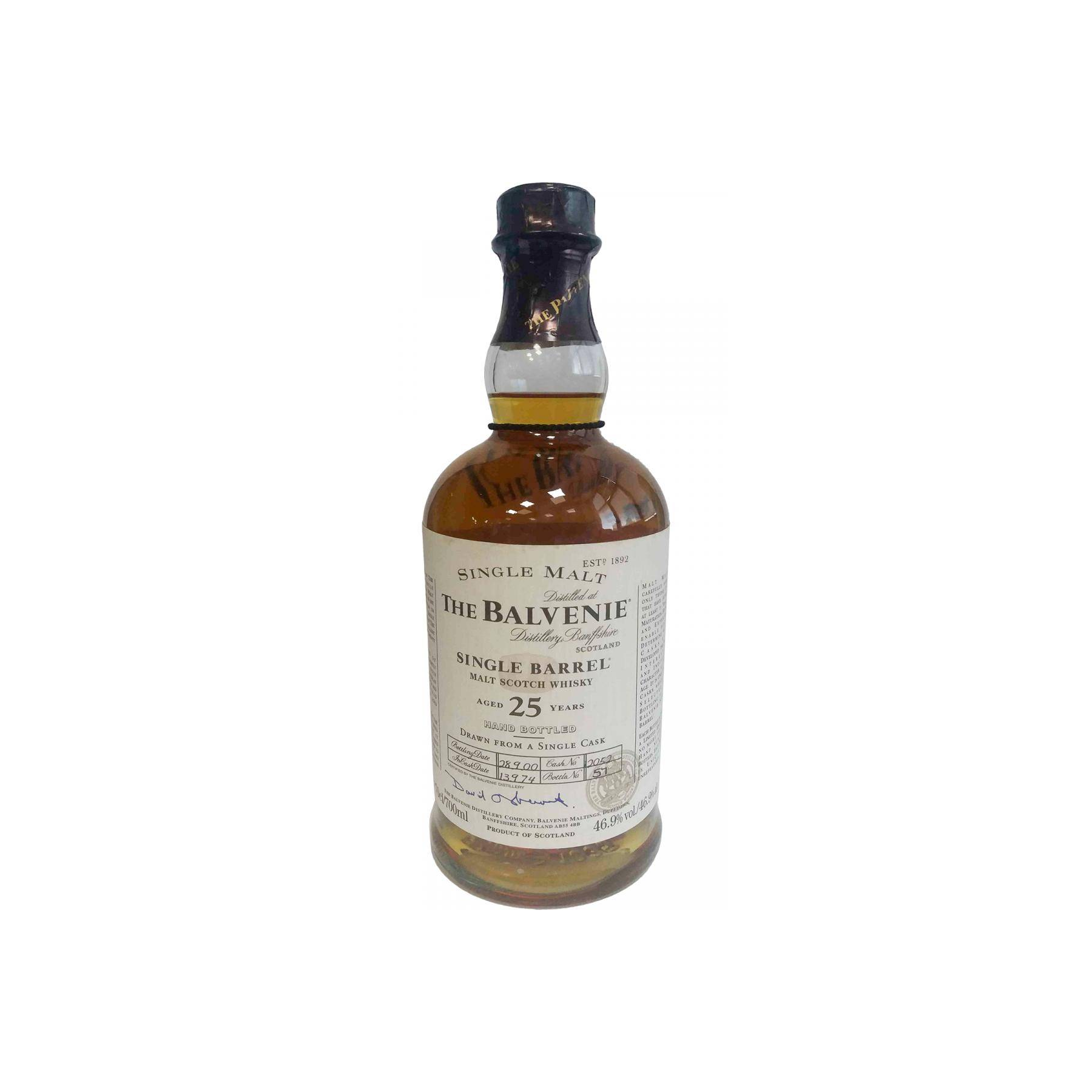 The Balvenie Single Cask 1974 25 Years Single Malt Whisky
