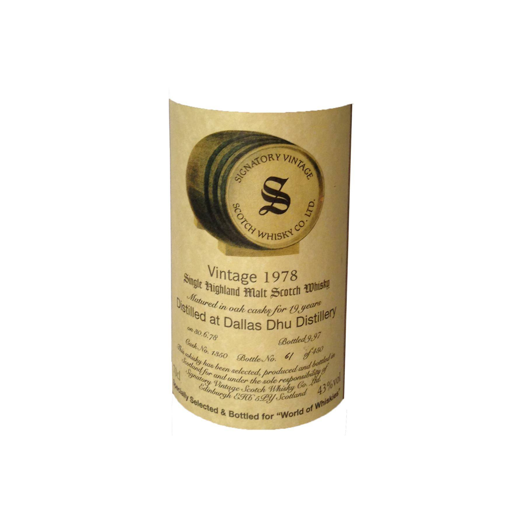 Dallas Dhu Vintage Collection 1978 19 Years Single Malt Whisky 2