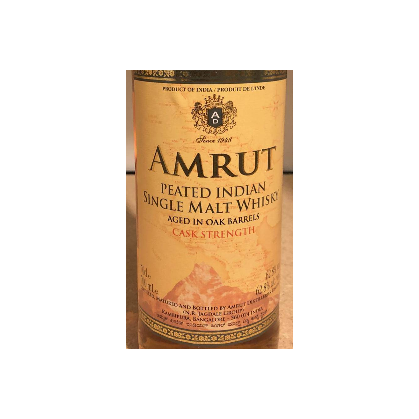 Amrut Cask Strength Collection Single Malt Whisky