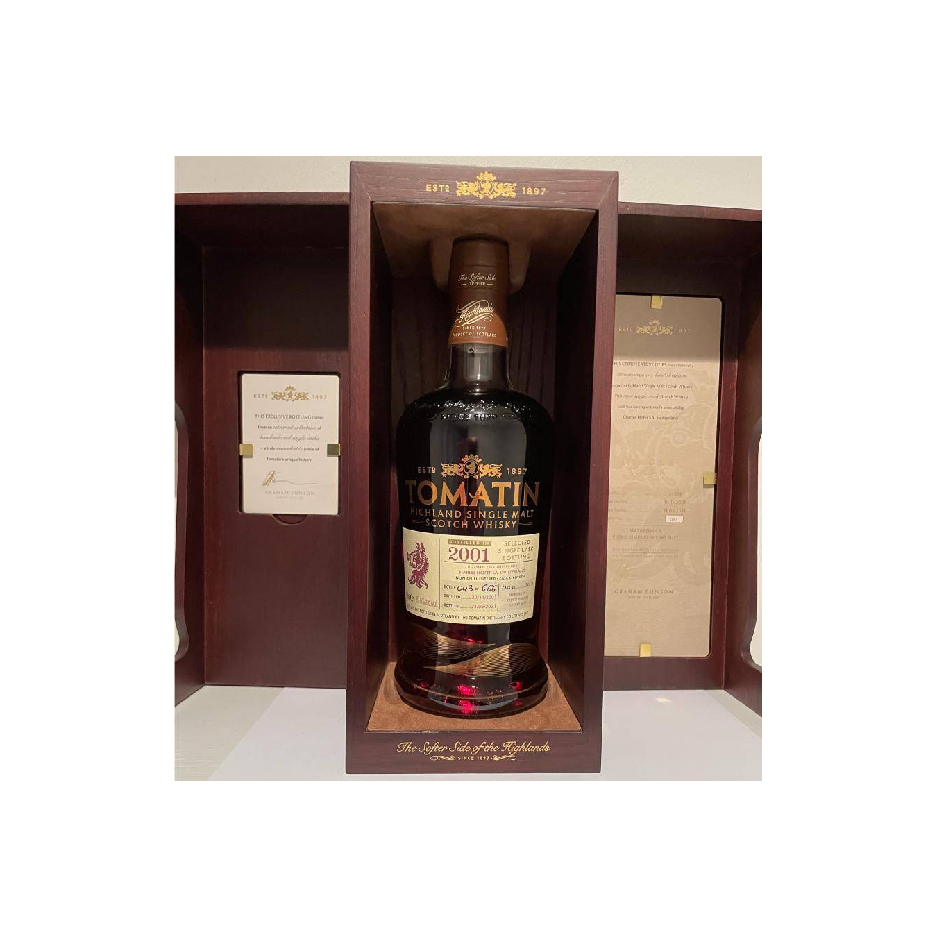 Tomatin 2001 19 Years Single Malt Whisky 3