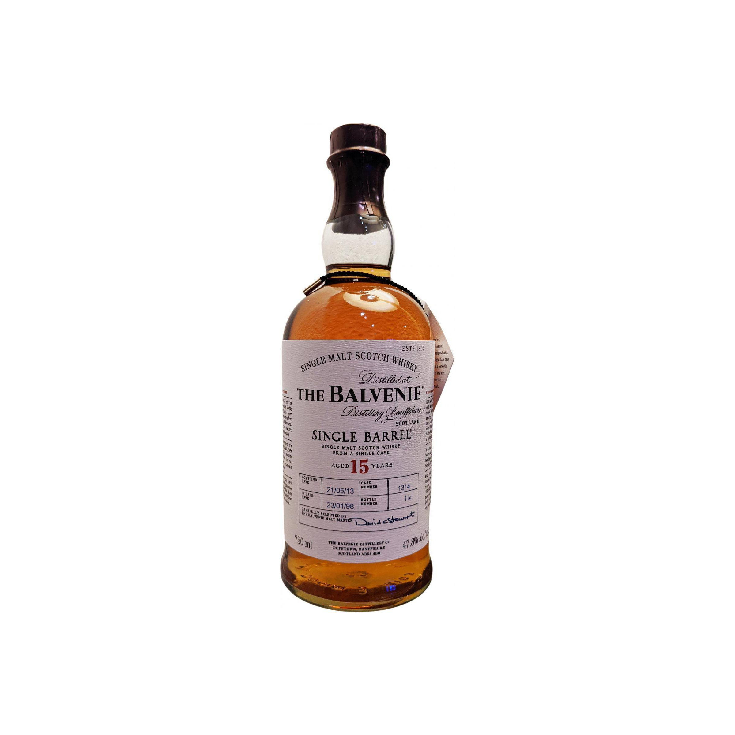 The Balvenie Single Cask 1998 15 Years Single Malt Whisky