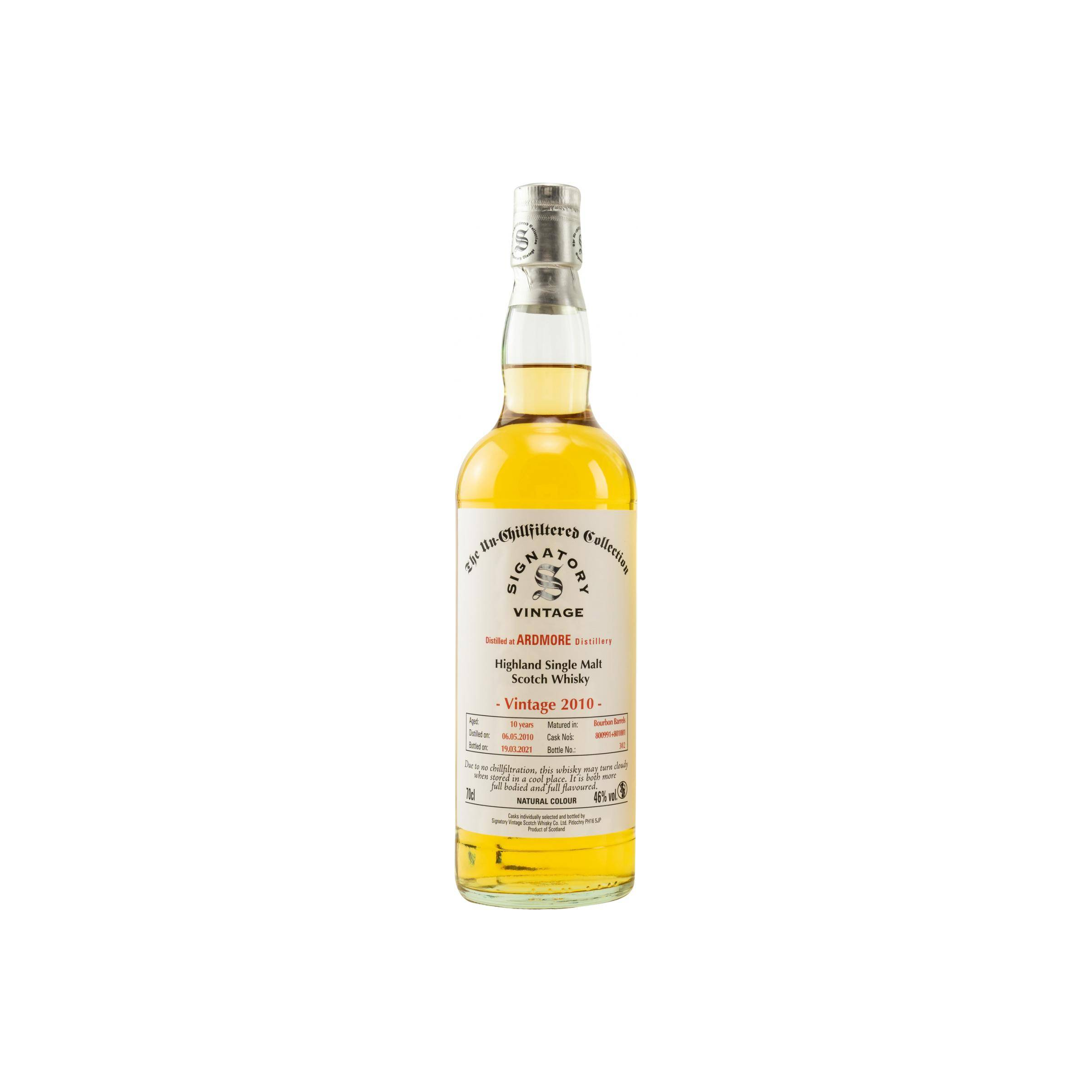 Ardmore The Un-Chillfiltered Collection 2010 10 Years Single Malt Whisky