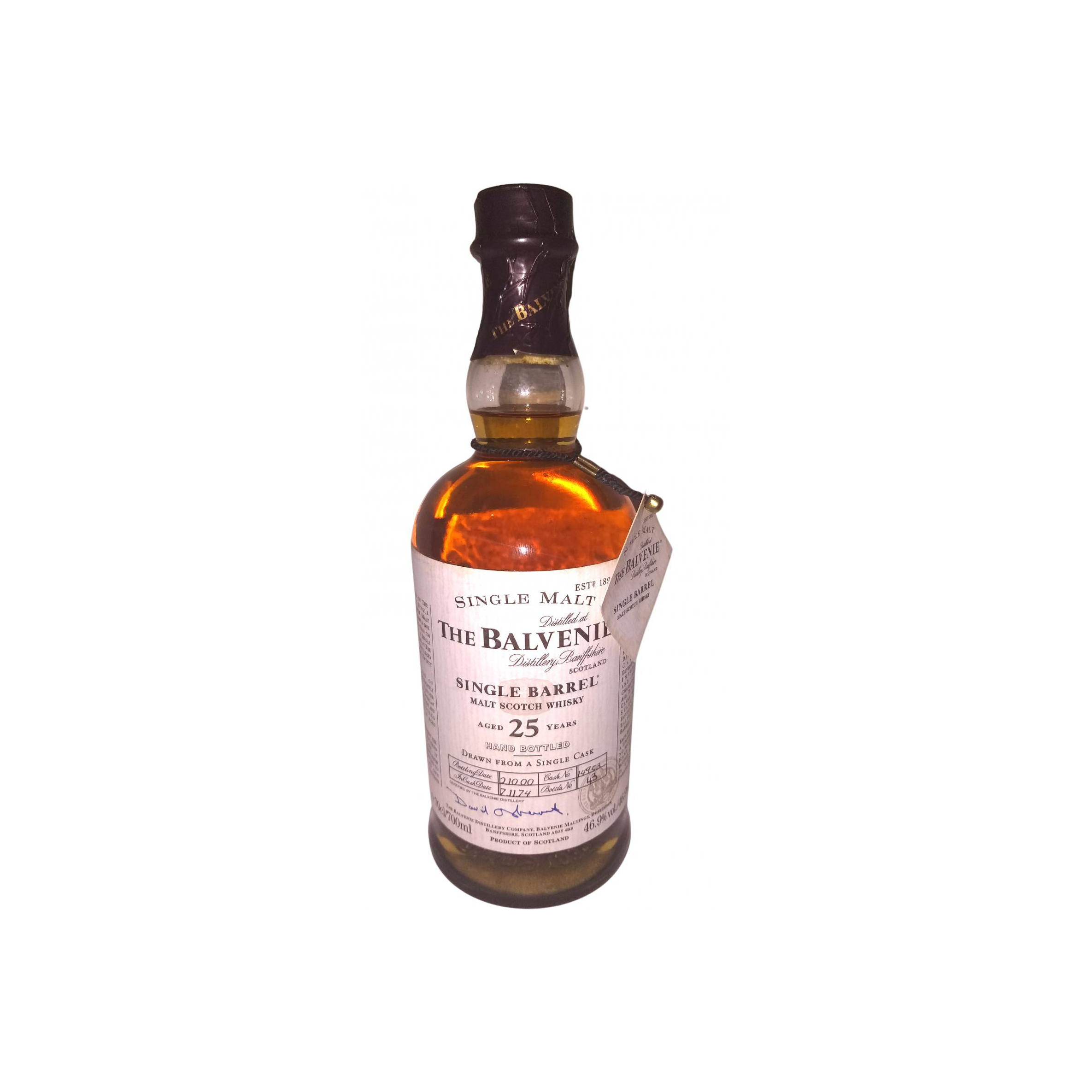 The Balvenie Single Cask 1974 25 Years Single Malt Whisky