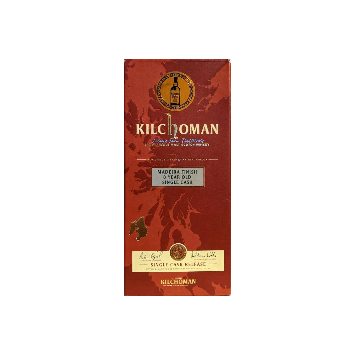 Kilchoman 2012 8 Years Single Malt Whisky