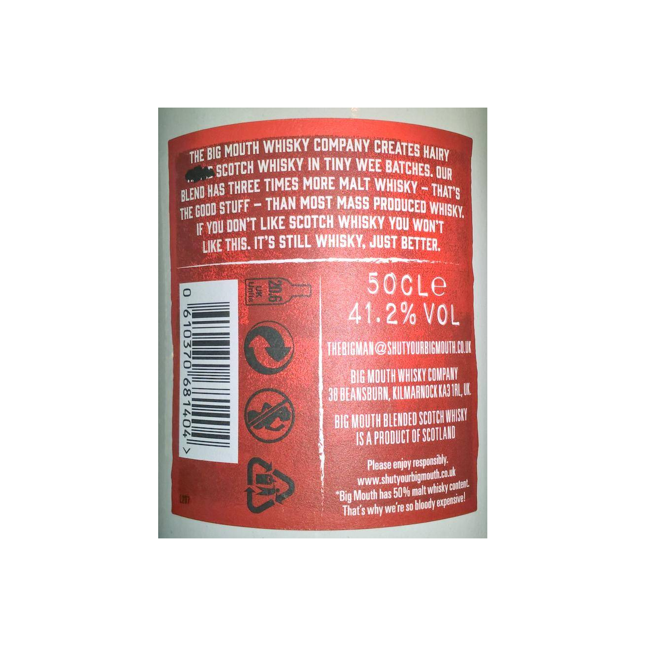 Big Mouth Blended Scotch Whisky 3