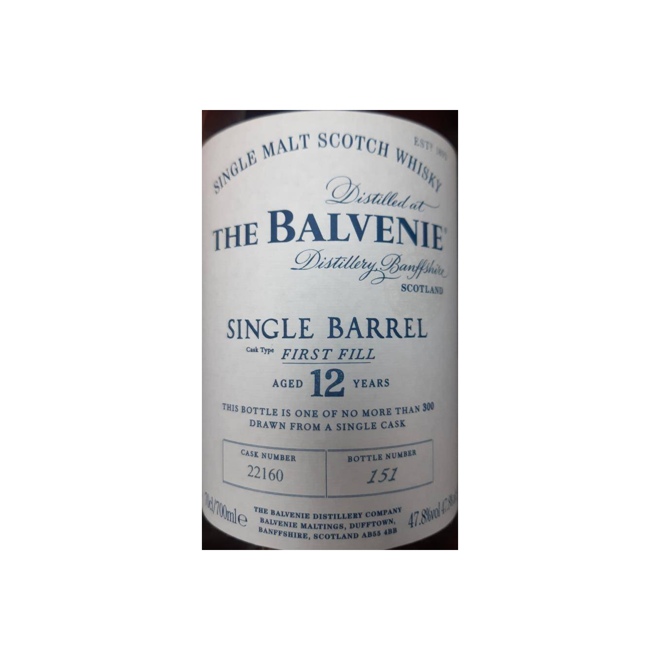 The Balvenie Single Cask 12 Years Single Malt Whisky 2