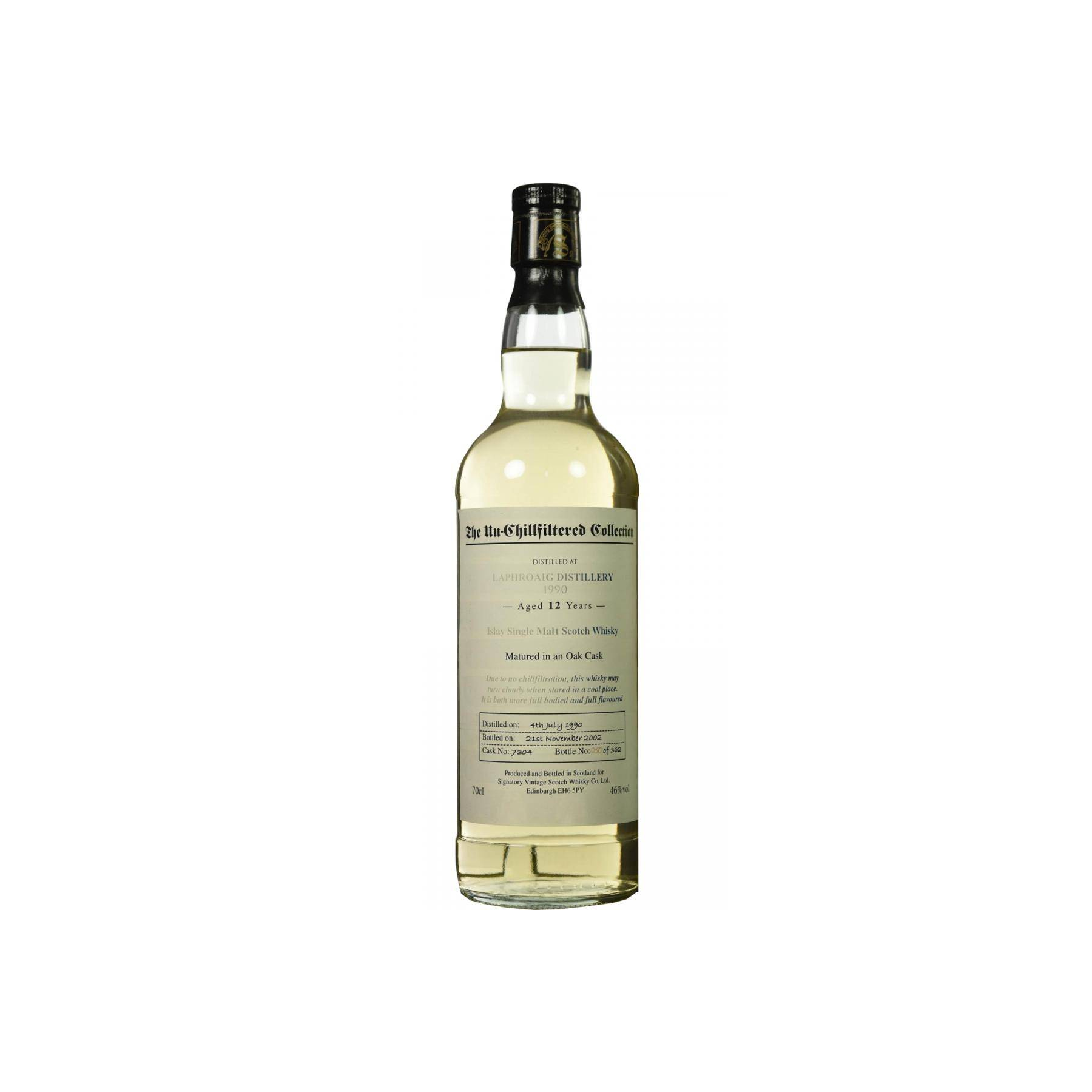 Laphroaig The Un-Chillfiltered Collection 1990 12 Years Single Malt Whisky