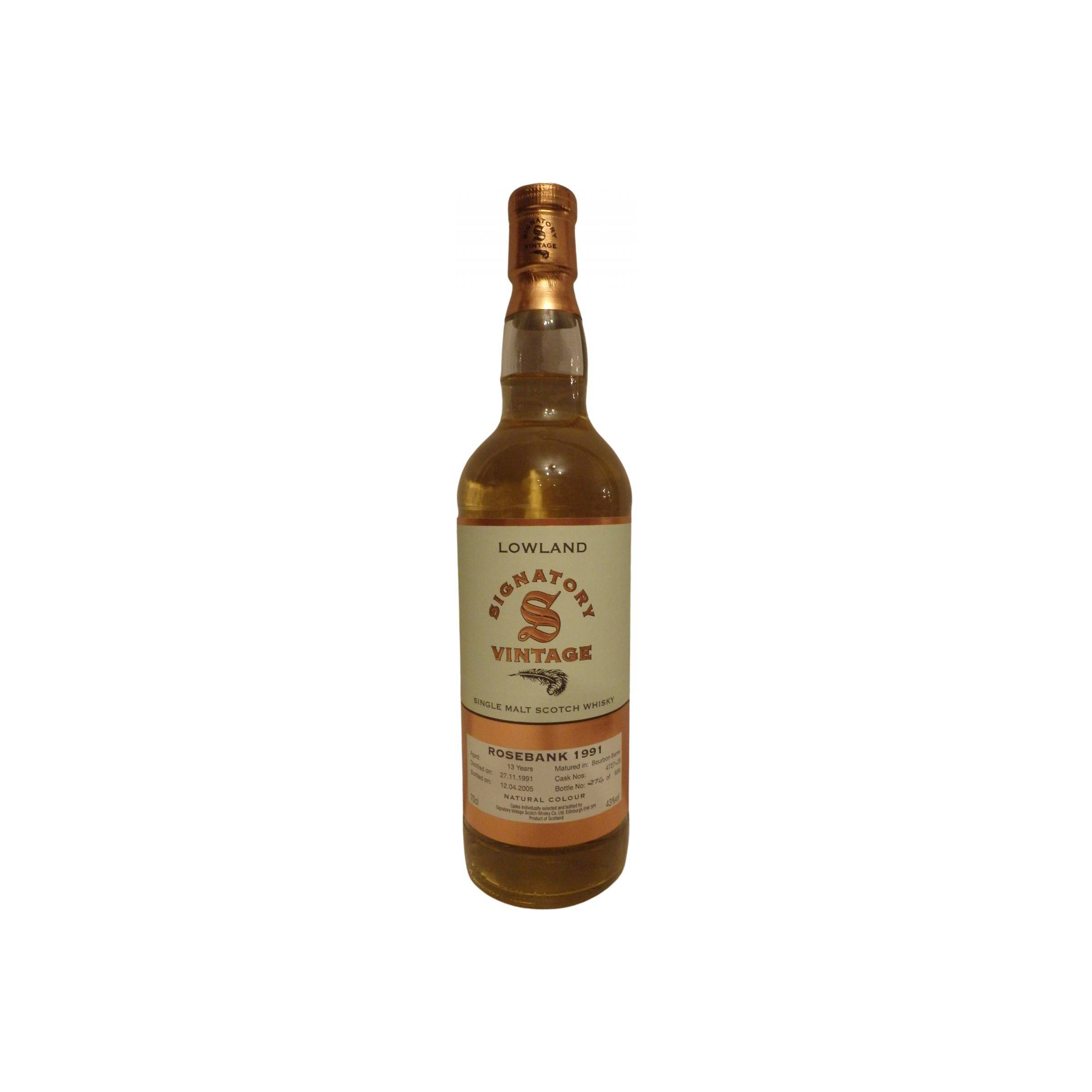 Rosebank Vintage Collection 1991 13 Years Single Malt Whisky