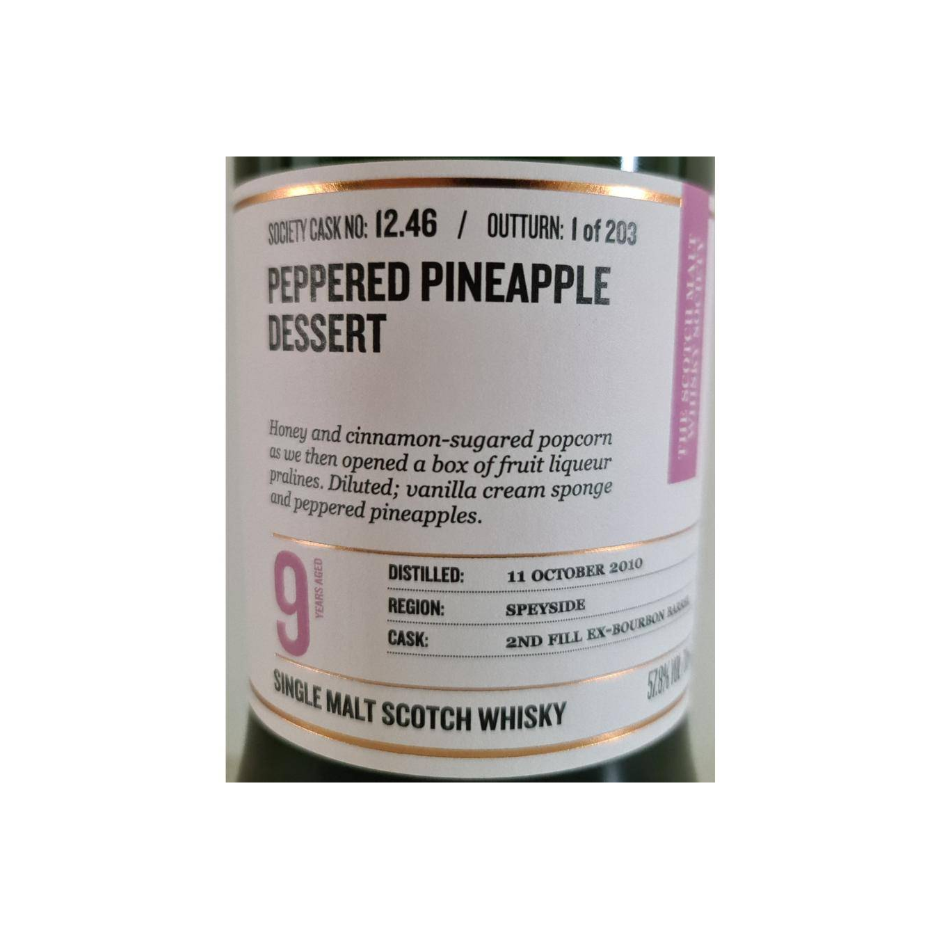 The Scotch Malt Whisky Society 2010 9 Years Single Malt Whisky 2