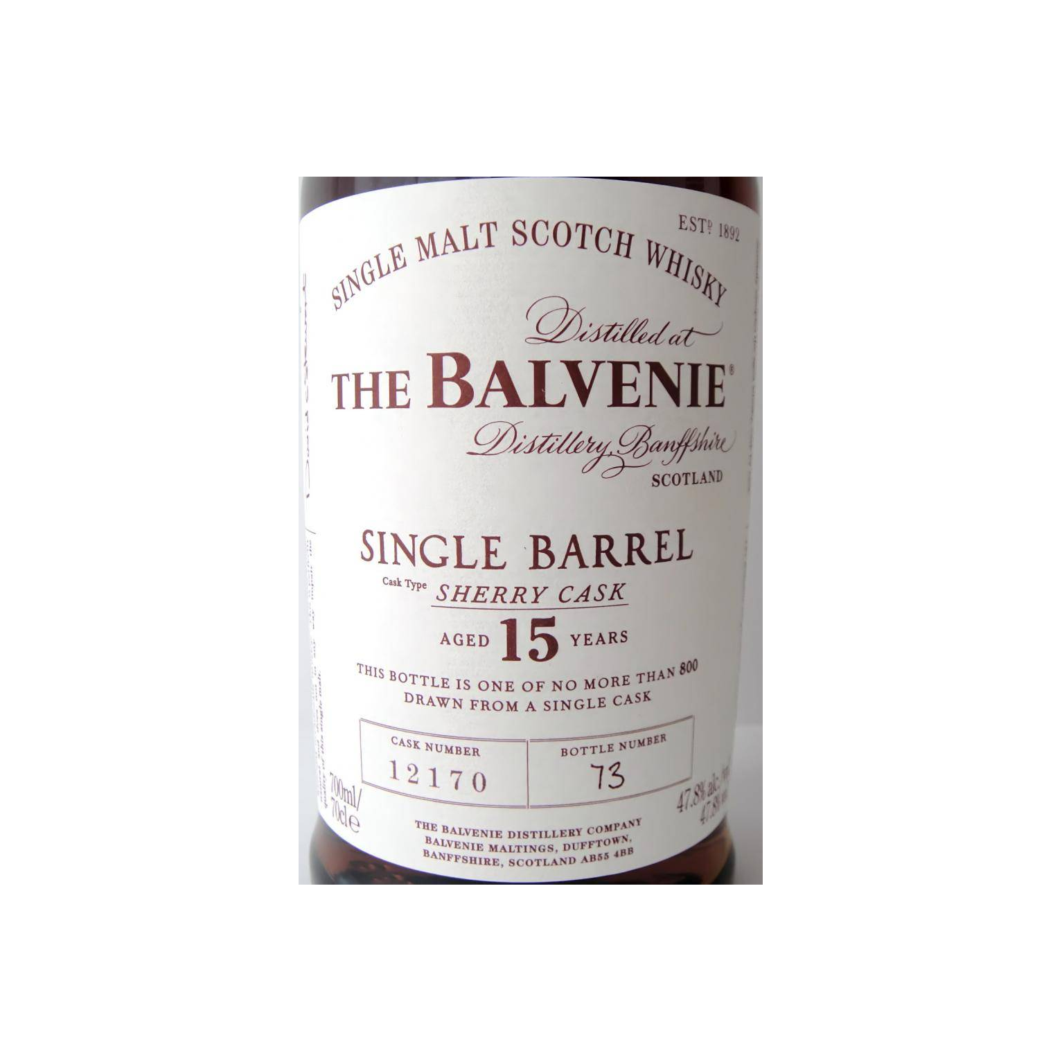 The Balvenie 15 Years Single Malt Whisky 2