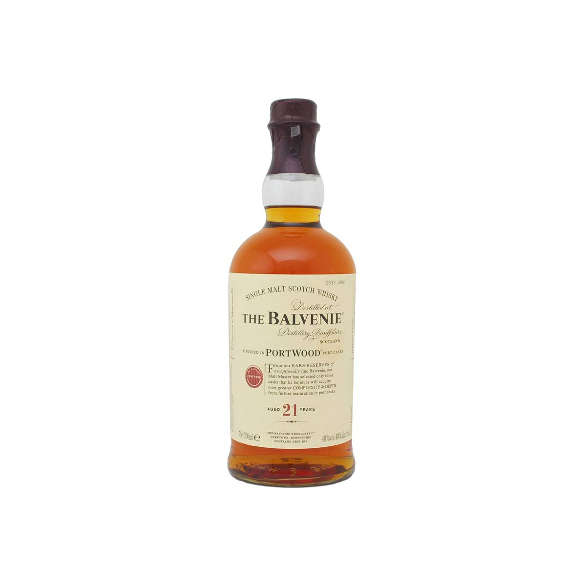 The Balvenie 21 Years Single Malt Whisky