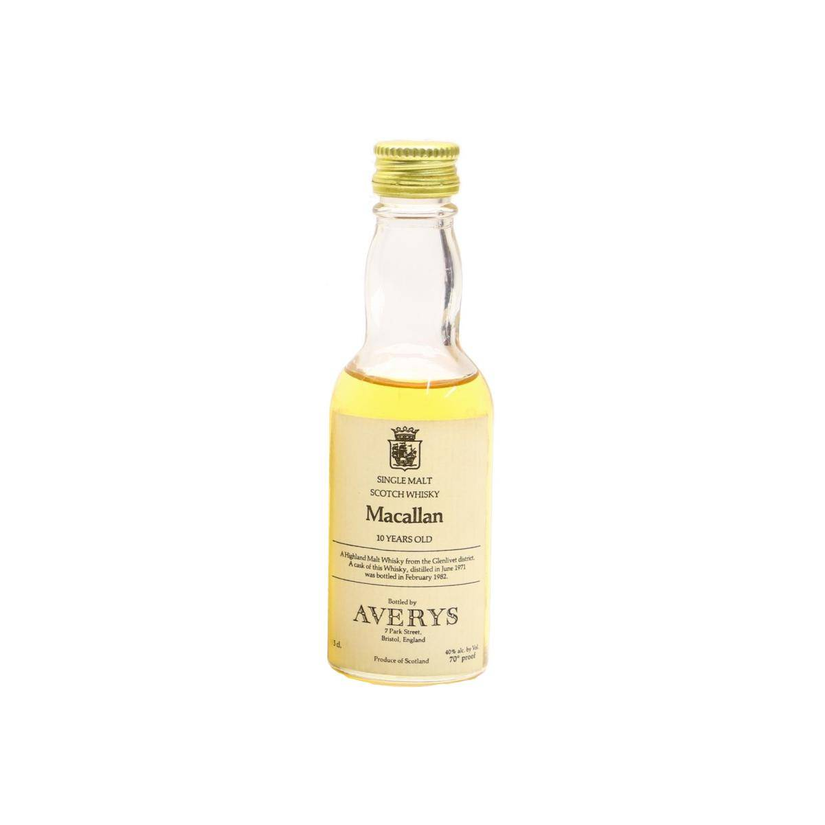 The Macallan Miniature 1971 10 Years Single Malt Whisky 2