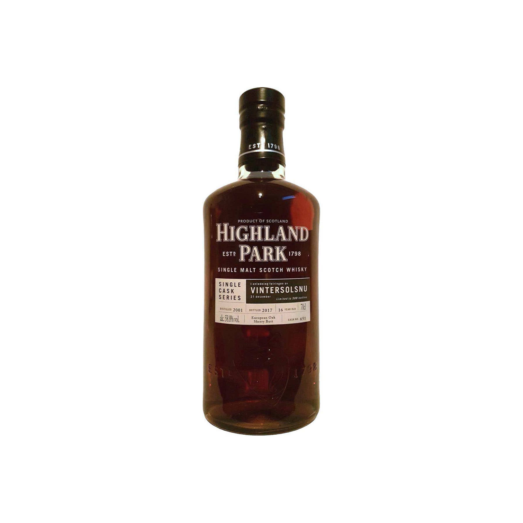 Highland Park Single Cask 2001 16 Years Single Malt Whisky