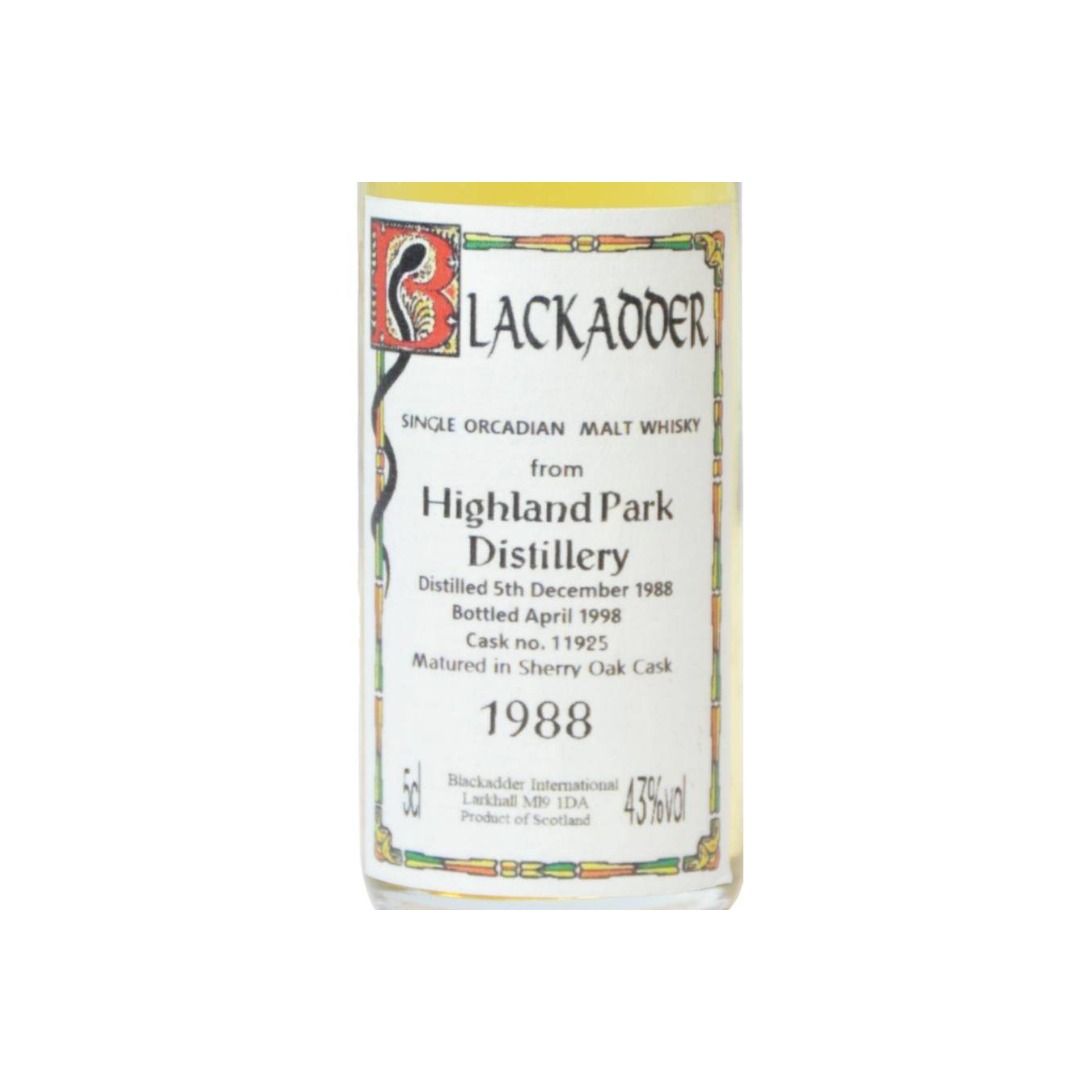 Highland Park 1988 9 Years Single Malt Whisky 2