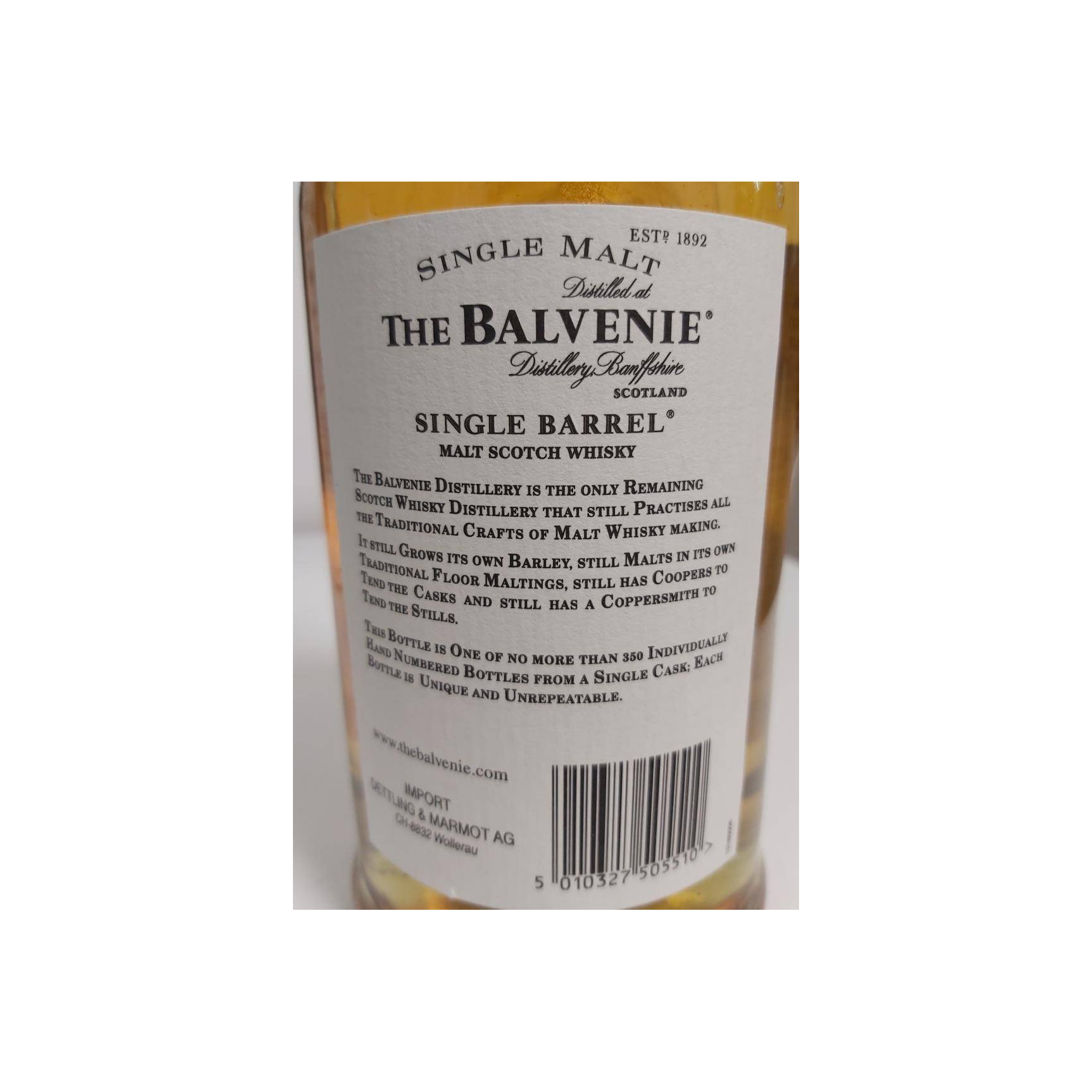 The Balvenie Single Cask 1991 15 Years Single Malt Whisky 3
