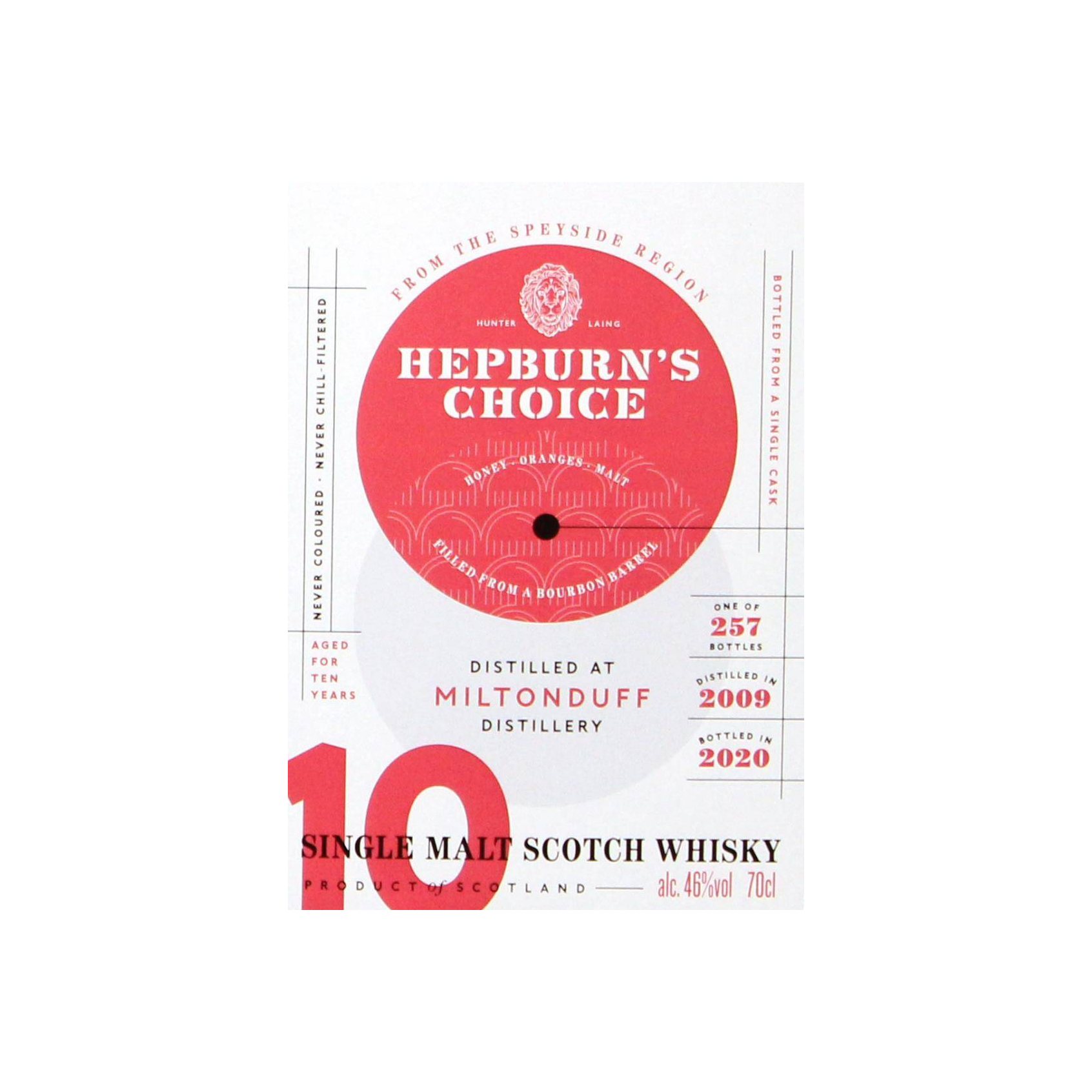 Miltonduff 2009 10 Years Single Malt Whisky 2