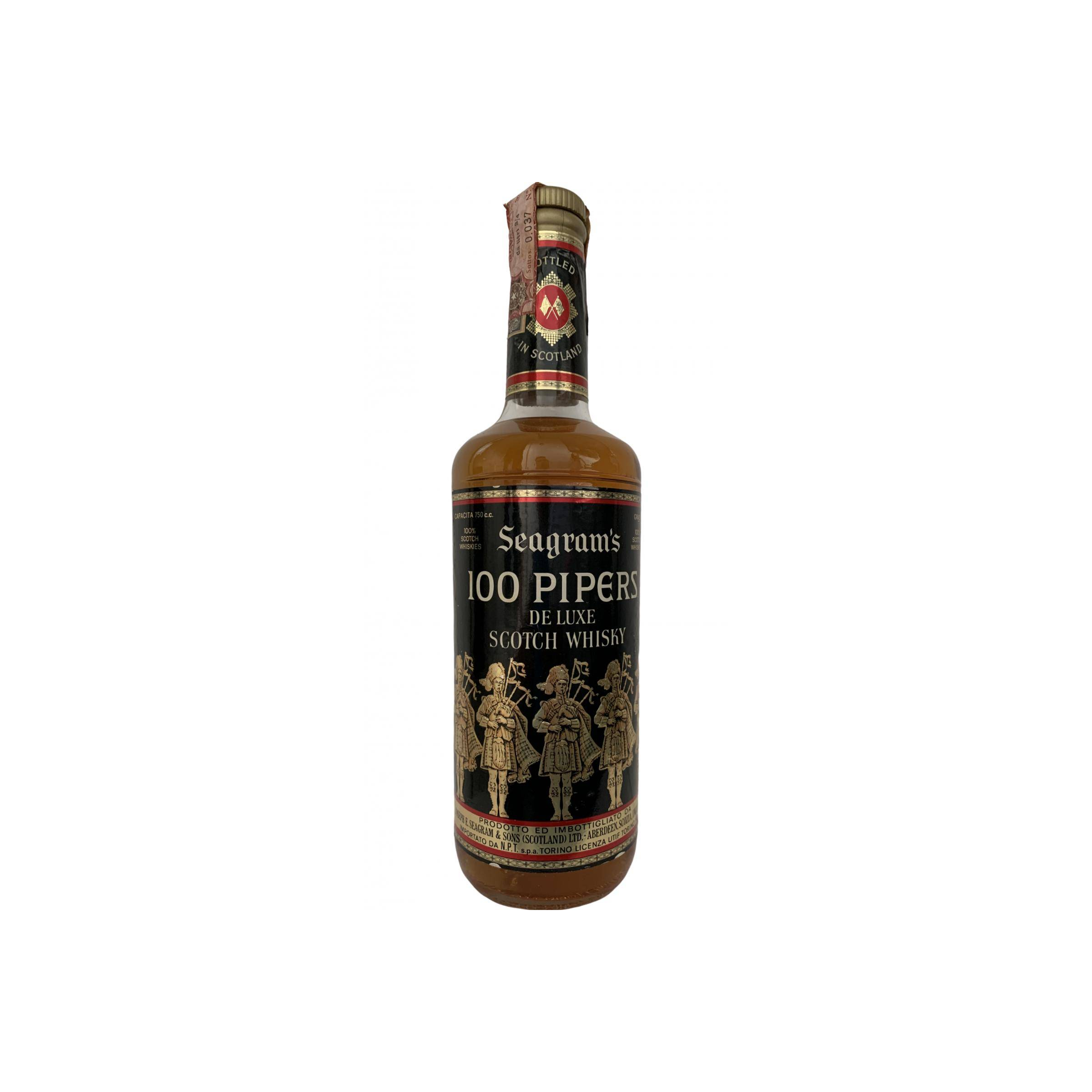 100 Pipers De Luxe Scotch Whisky