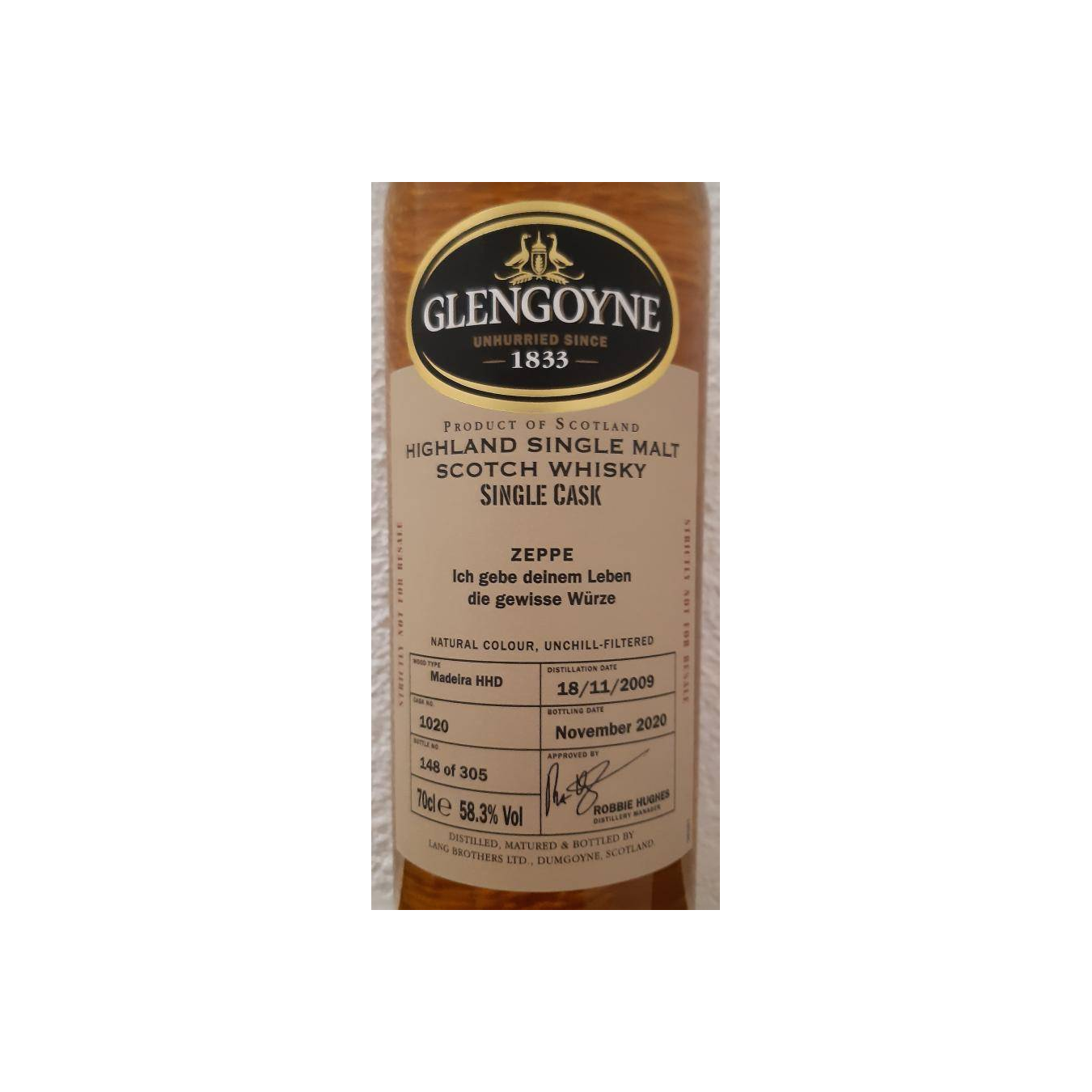 Glengoyne Single Cask 2009 11 Years Single Malt Whisky