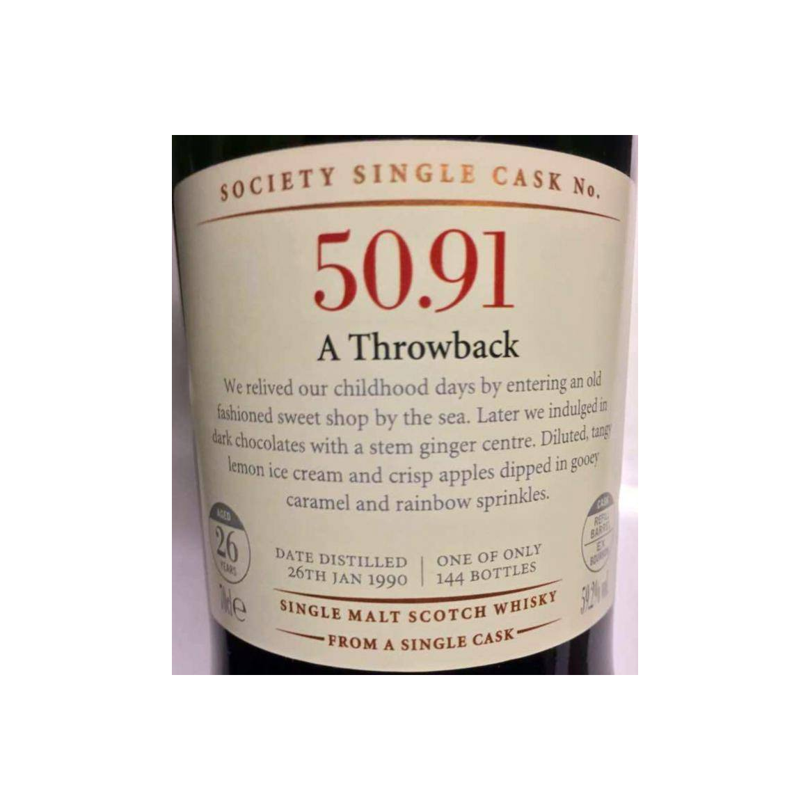 The Scotch Malt Whisky Society 1990 26 Years Single Malt Whisky 2