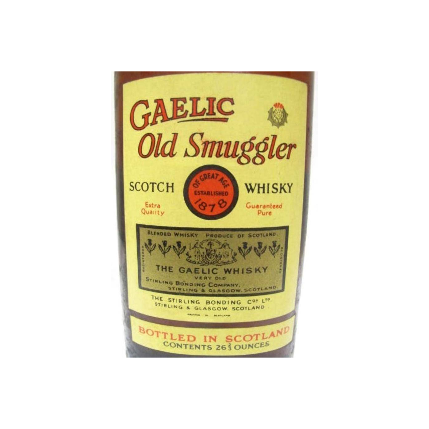 Gaelic Old Smuggler Brand Scotch Whisky