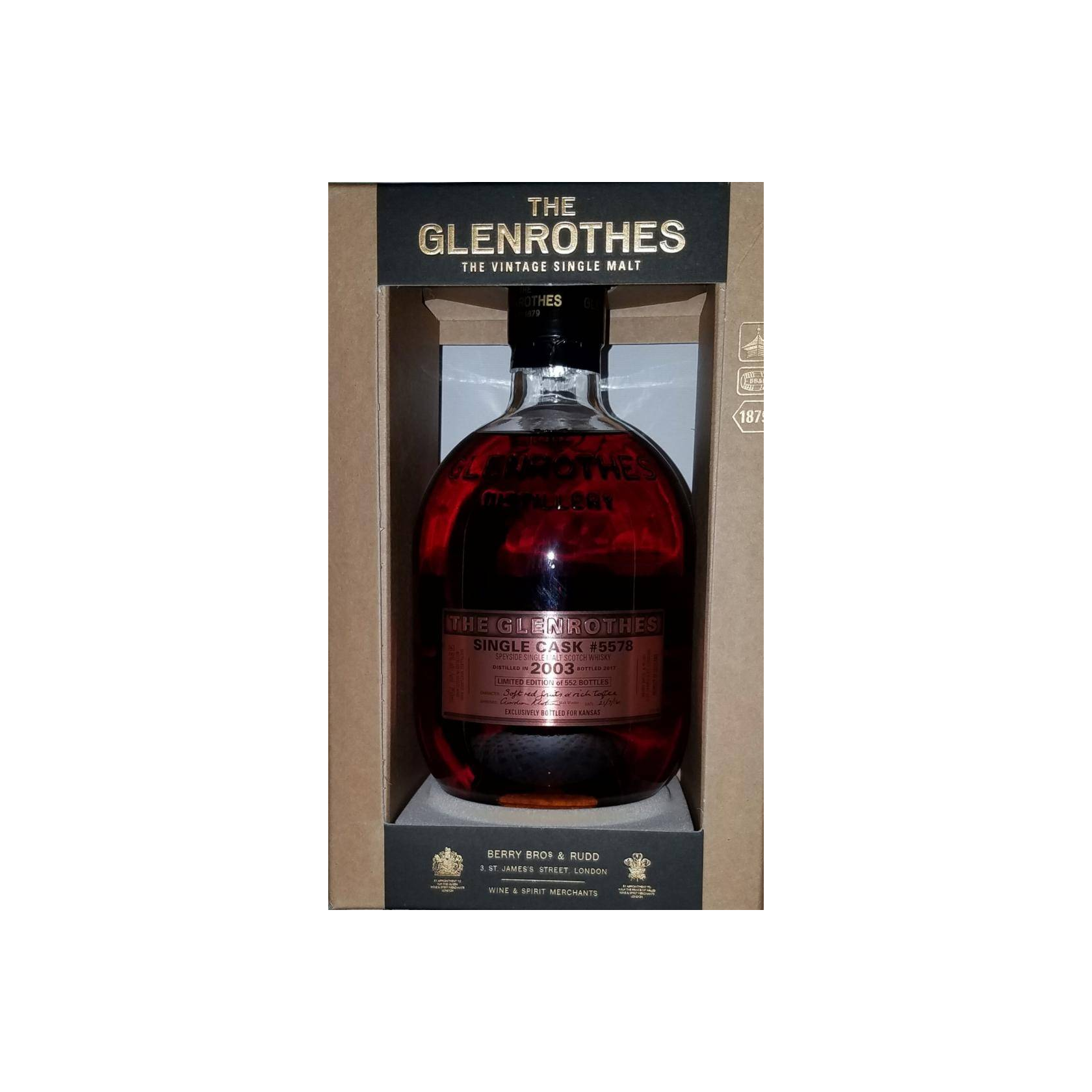 The Glenrothes Single Cask 2003 14 Years Single Malt Whisky 2