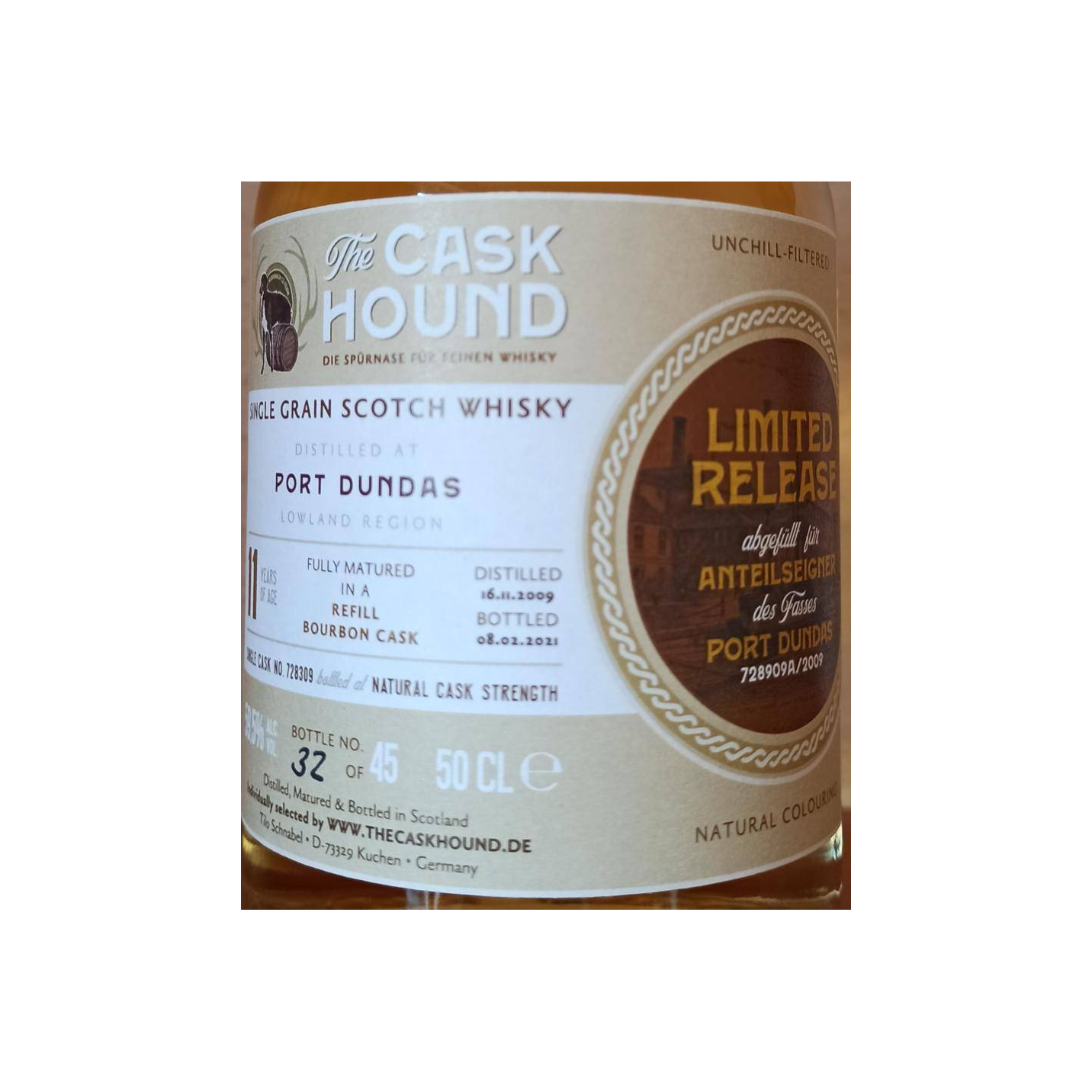 Port Dundas 2009 11 Years Single Grain Whisky 2
