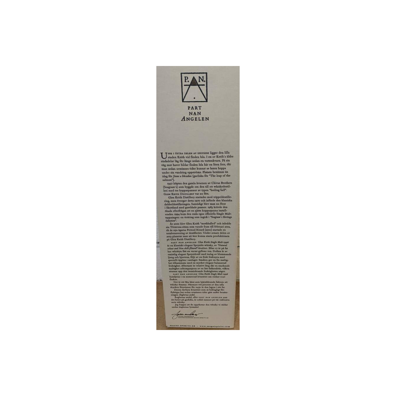 Glen Keith 1996 17 Years Single Malt Whisky 3