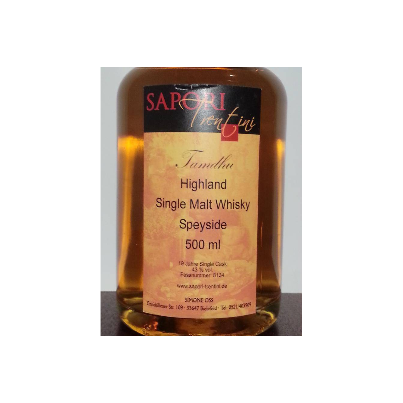 Tamdhu 19 Years Single Malt Whisky