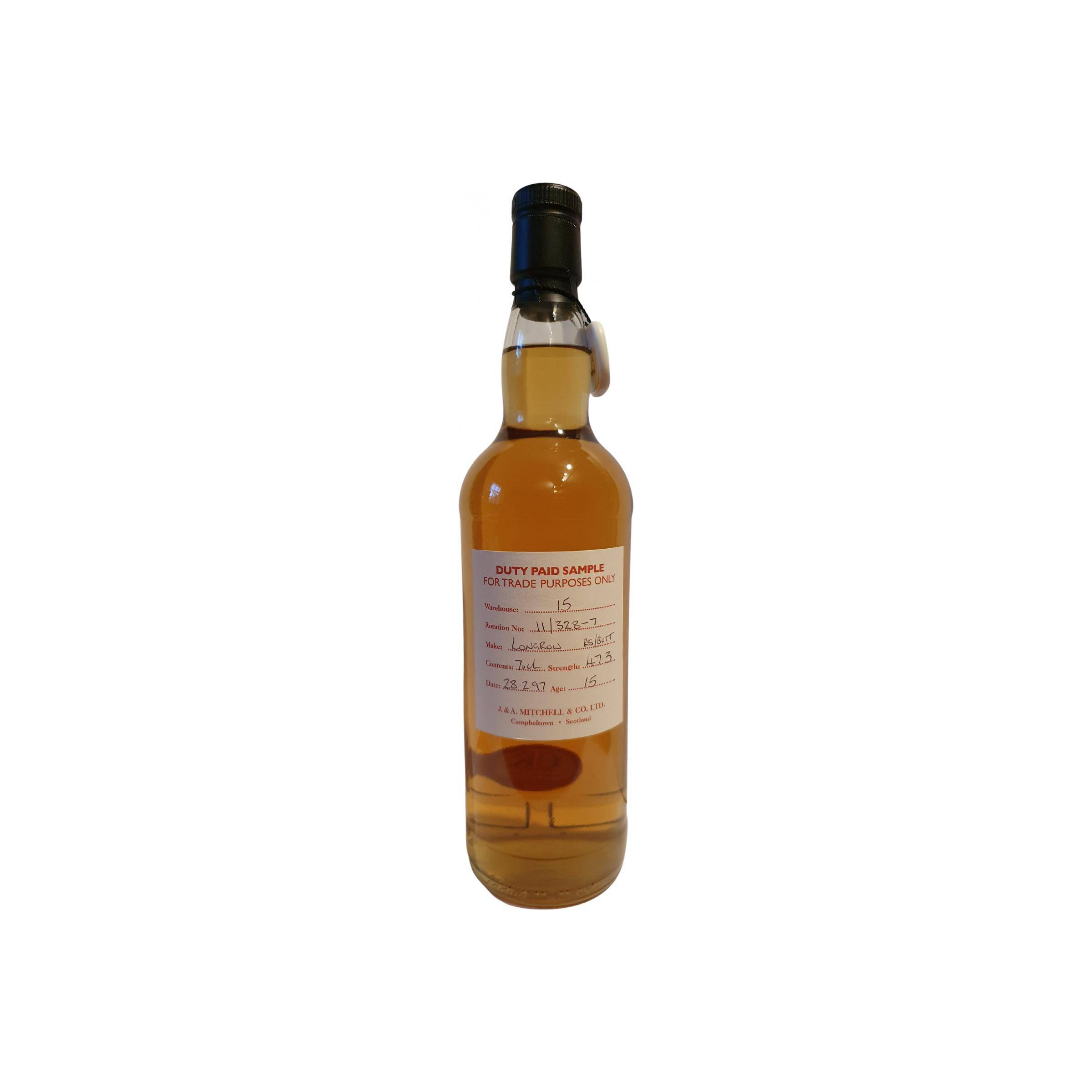 Longrow Duty Paid Sample - For Trade Purposes Only 1997 15 Years Single Malt Whisky