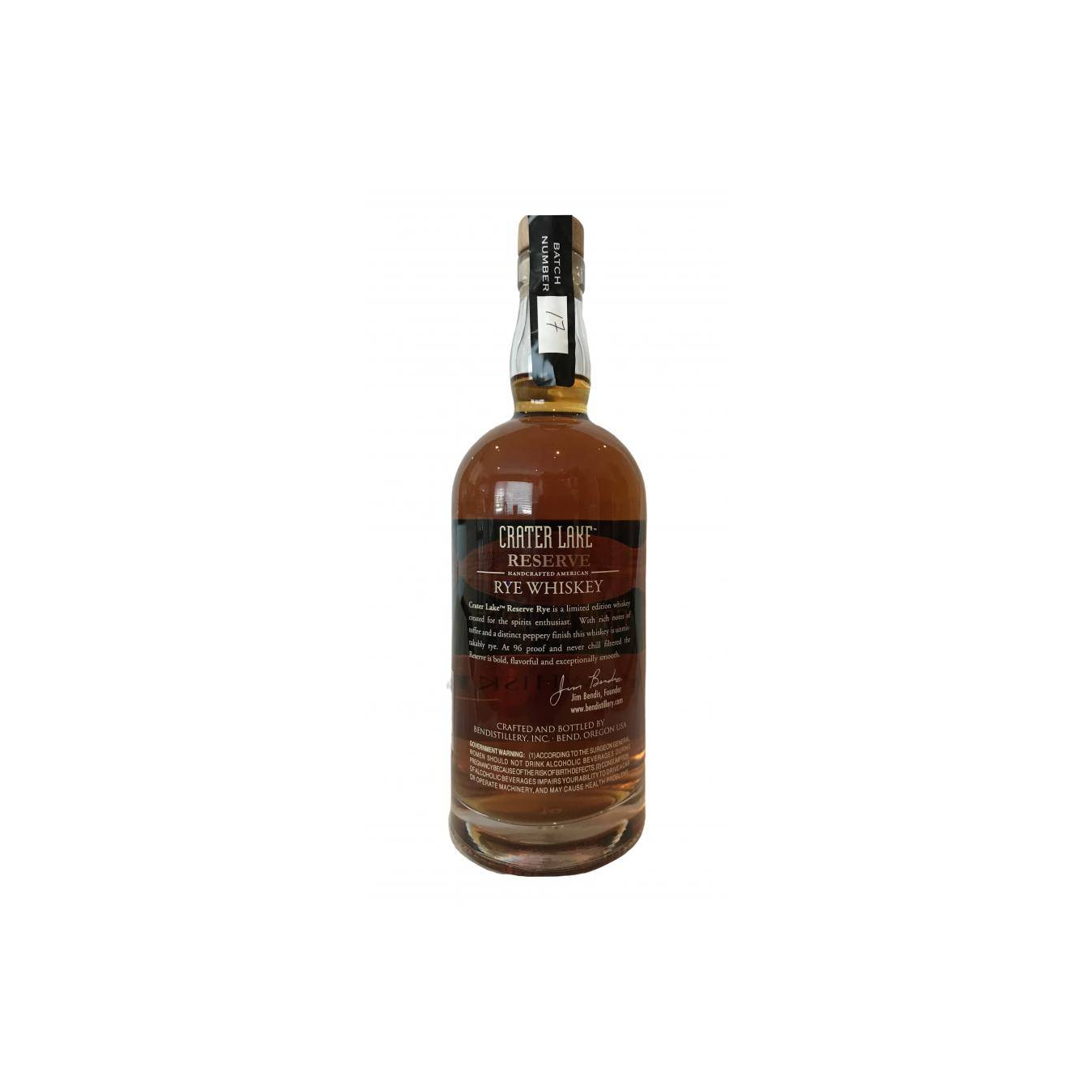 Crater Lake Rye Whiskey 2